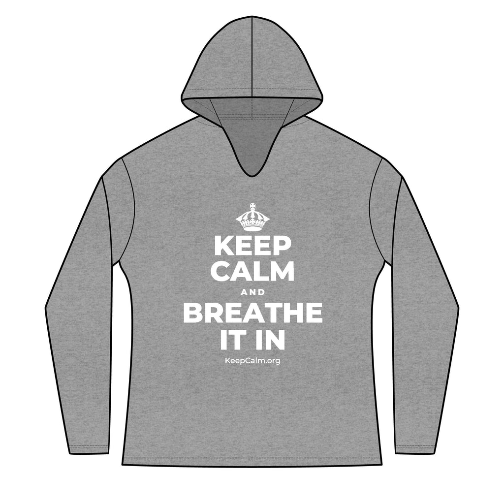 KEEP CALM AND BREATHE IT IN Women's Long Sleeve Hoodie
