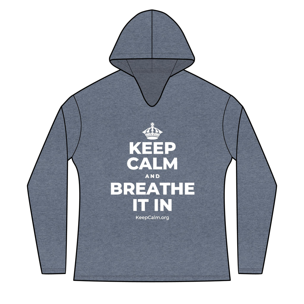 KEEP CALM AND BREATHE IT IN Women's Long Sleeve Hoodie