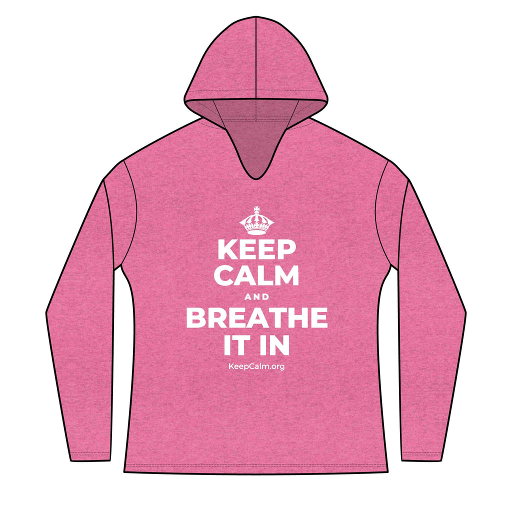 KEEP CALM AND BREATHE IT IN Women's Long Sleeve Hoodie