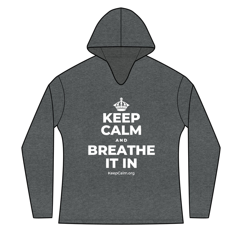 KEEP CALM AND BREATHE IT IN Women's Long Sleeve Hoodie