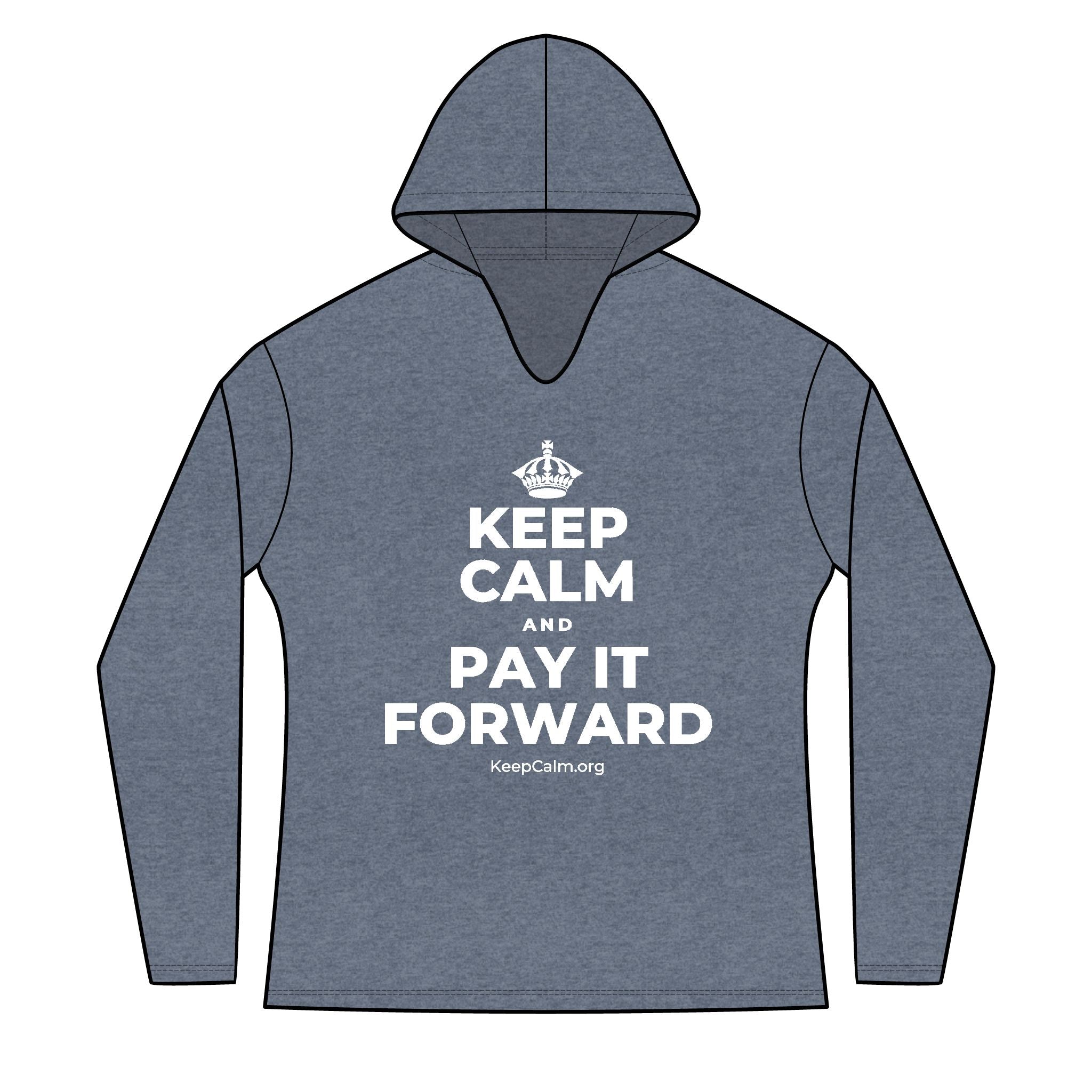 KEEP CALM AND PAY IT FORWARD Women's Long Sleeve Hoodie