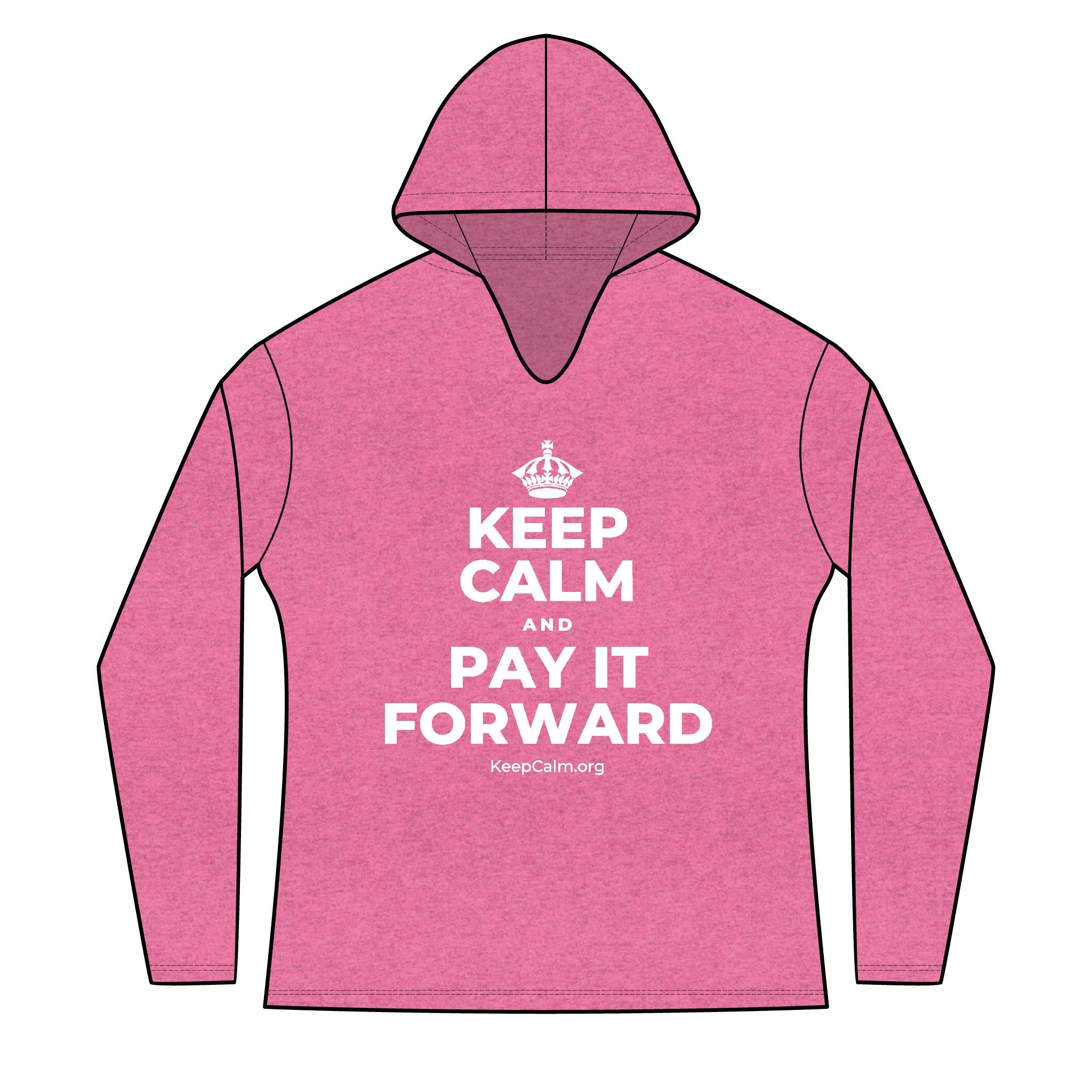 KEEP CALM AND PAY IT FORWARD Women's Long Sleeve Hoodie