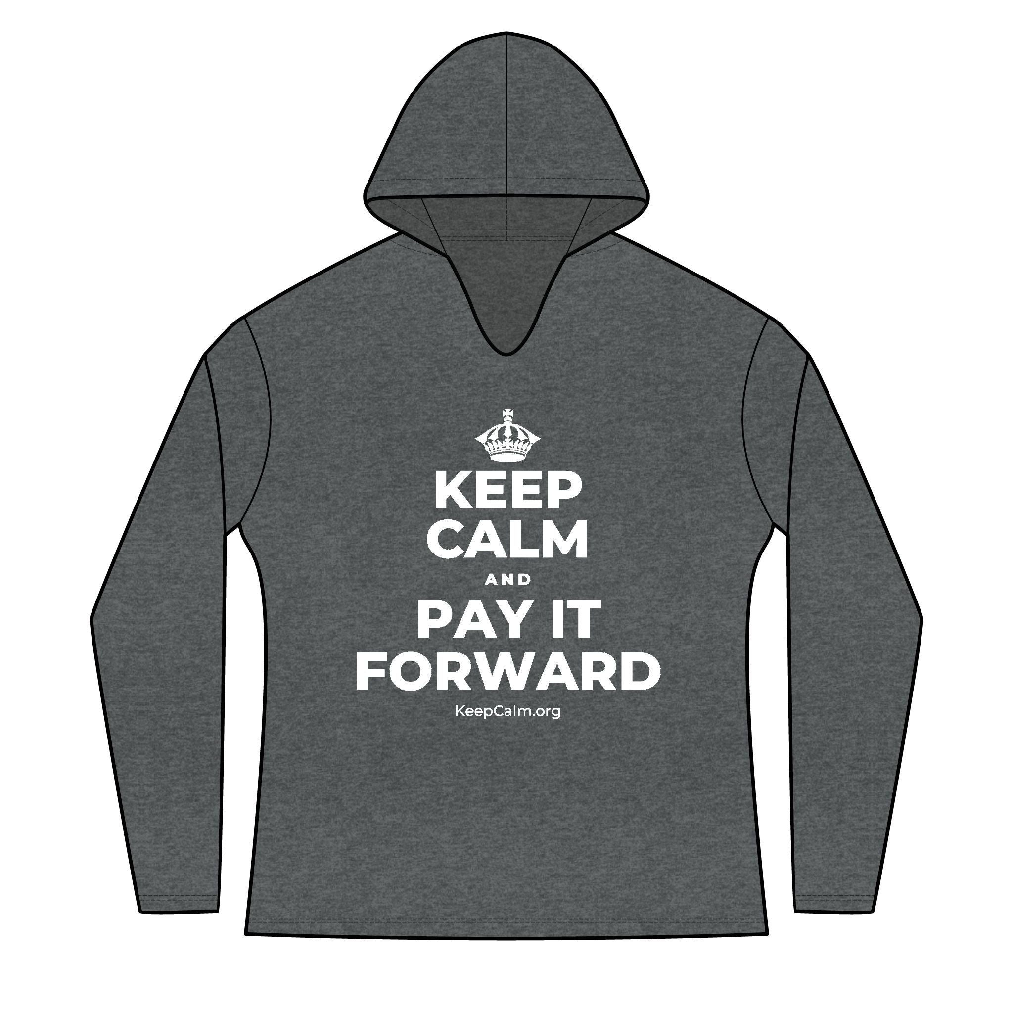 KEEP CALM AND PAY IT FORWARD Women's Long Sleeve Hoodie