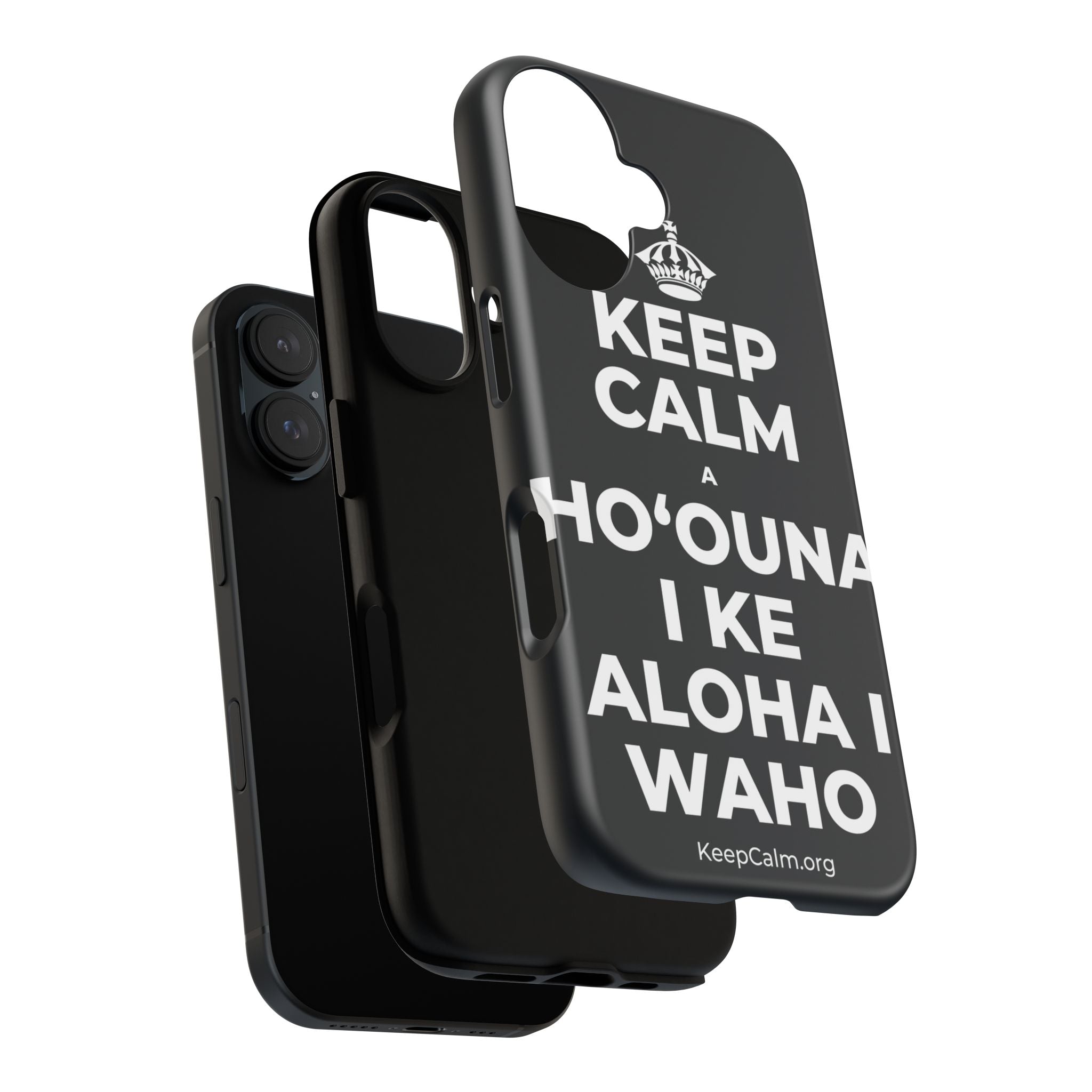 KEEP CALM A HOʻOUNA I KE ALOHA I WAHO Phone Case (Dark)