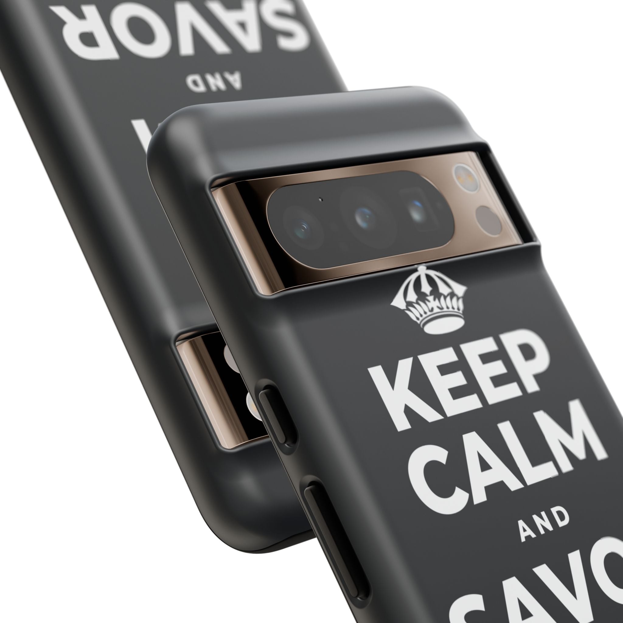 KEEP CALM AND SAVOR THIS MOMENT Phone Case (Dark)