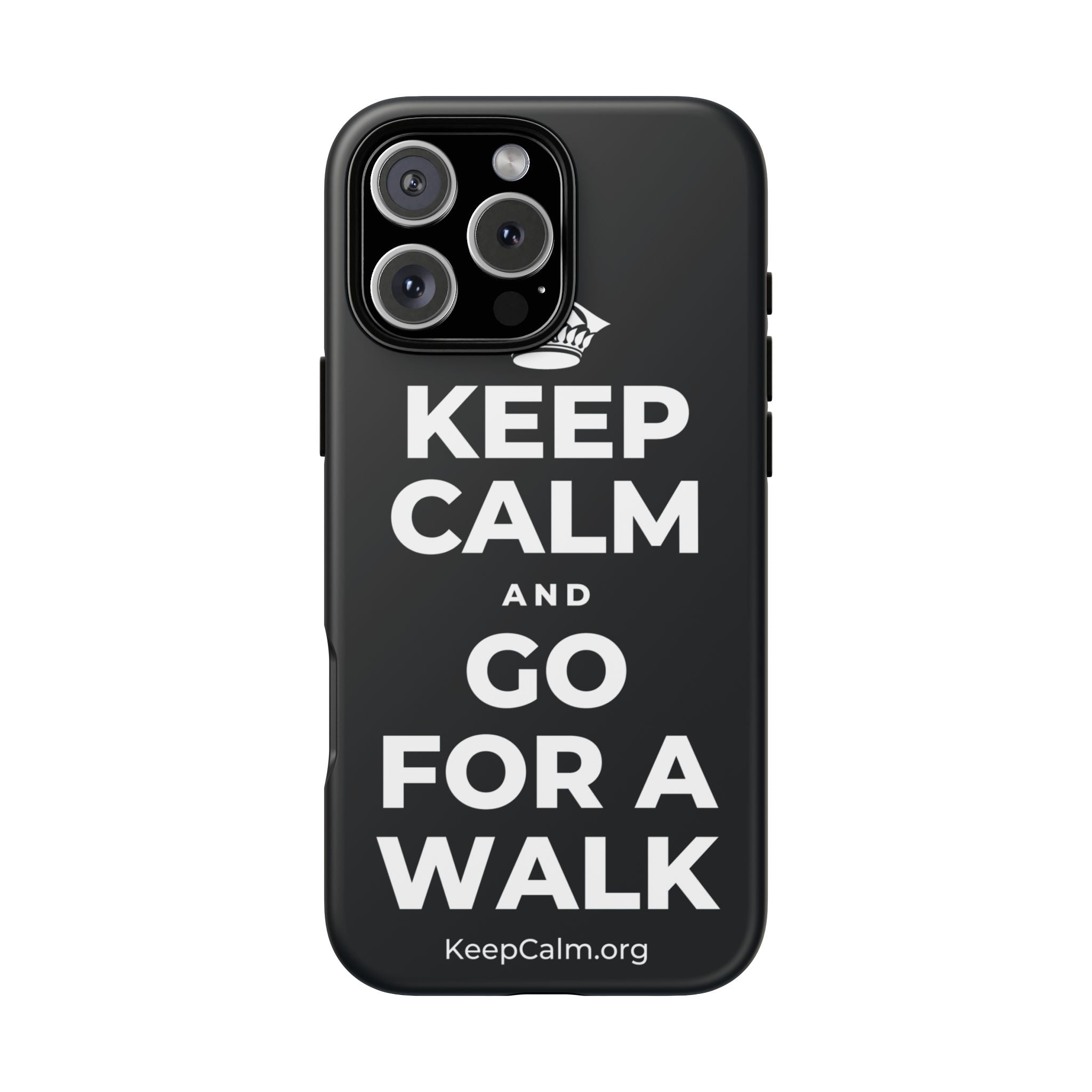 KEEP CALM AND GO FOR A WALK Phone Case (Dark)