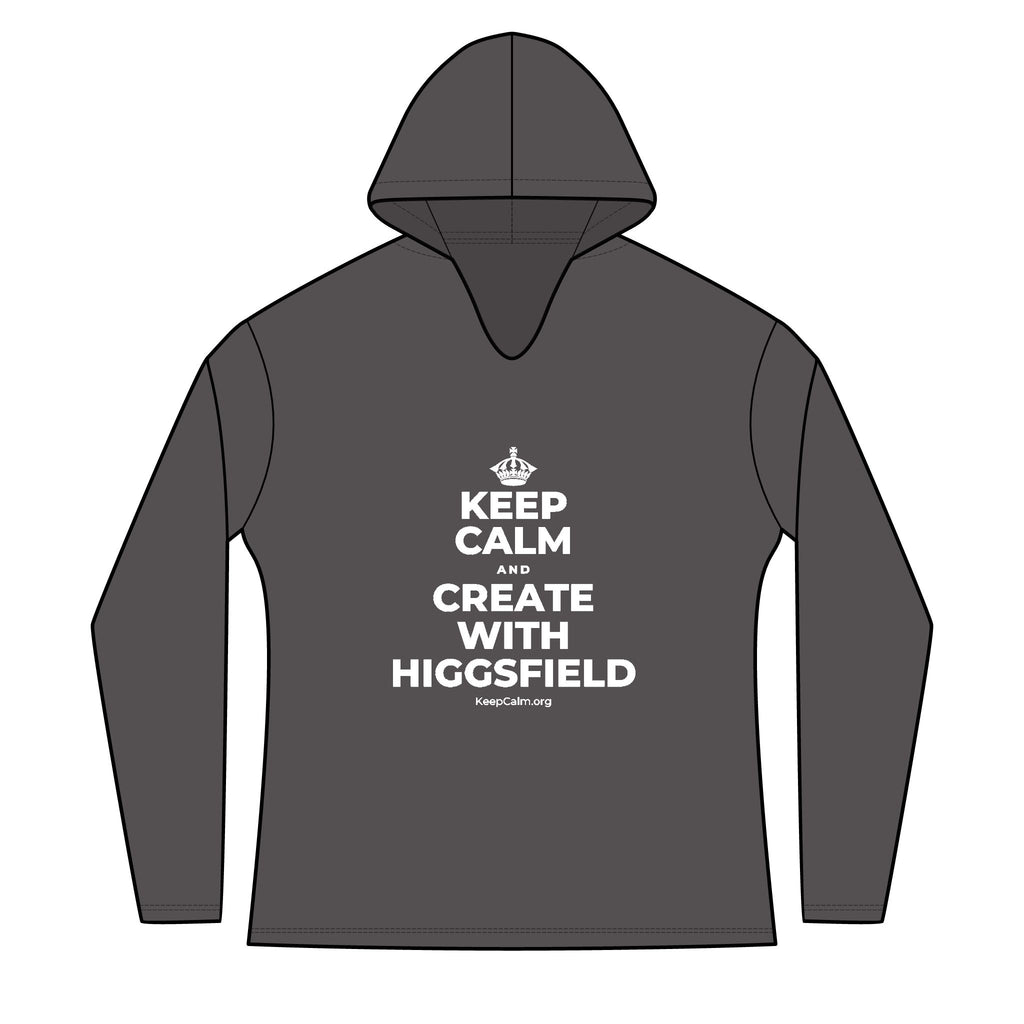 KEEP CALM AND CREATE WITH HIGGSFIELD Women's Long Sleeve Hoodie
