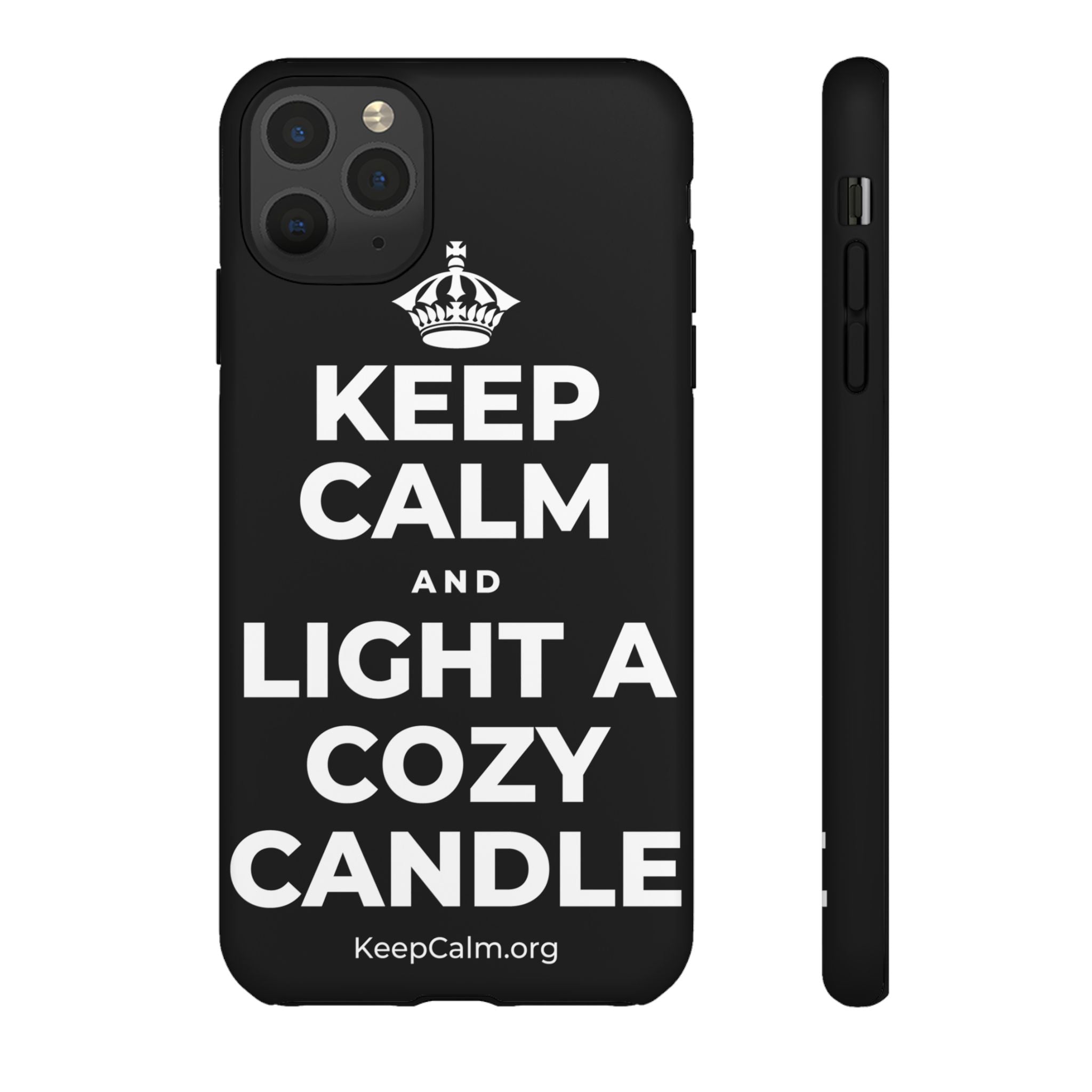 KEEP CALM AND LIGHT A COZY CANDLE Phone Case
