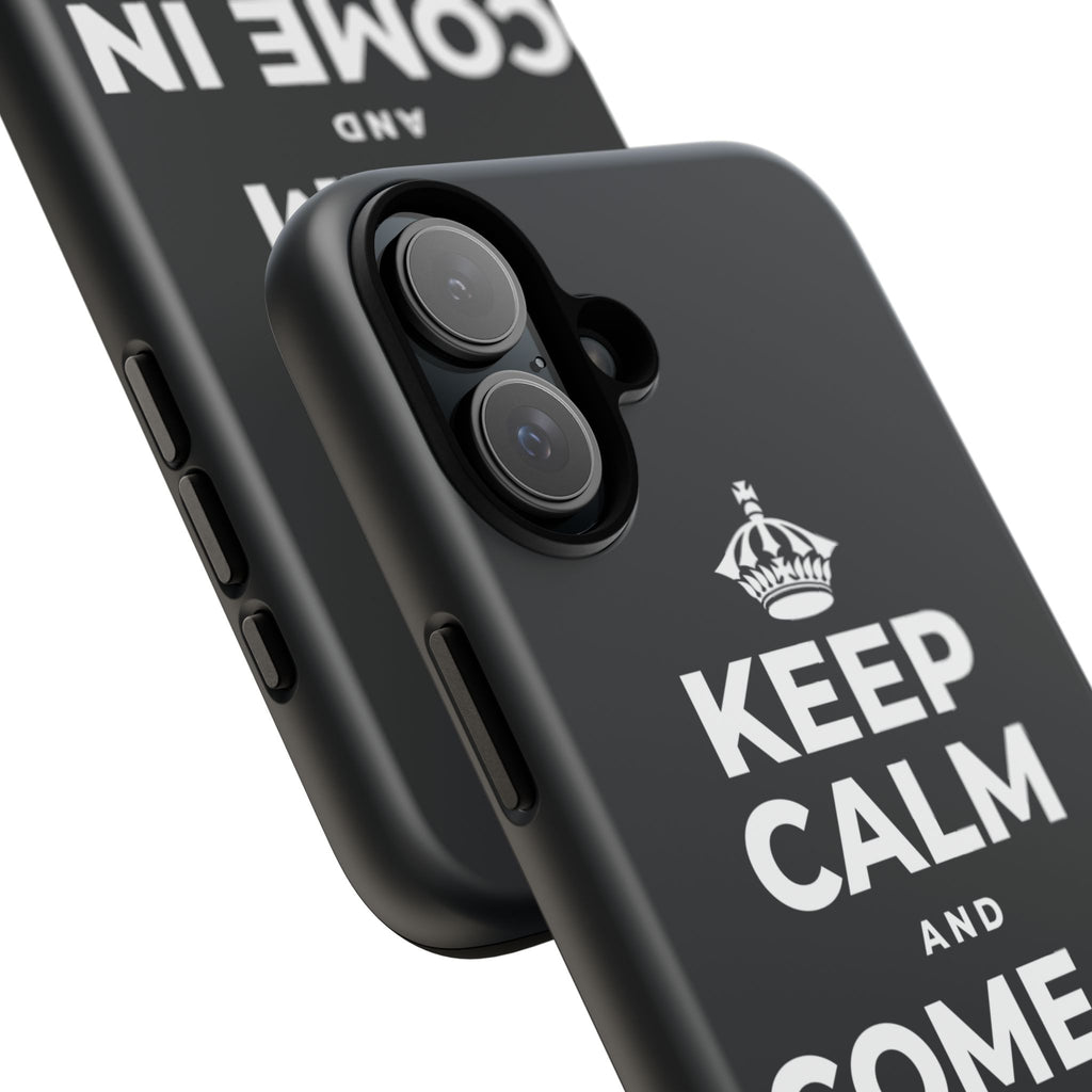 KEEP CALM AND COME IN FROM THE COLD Phone Case (Dark)