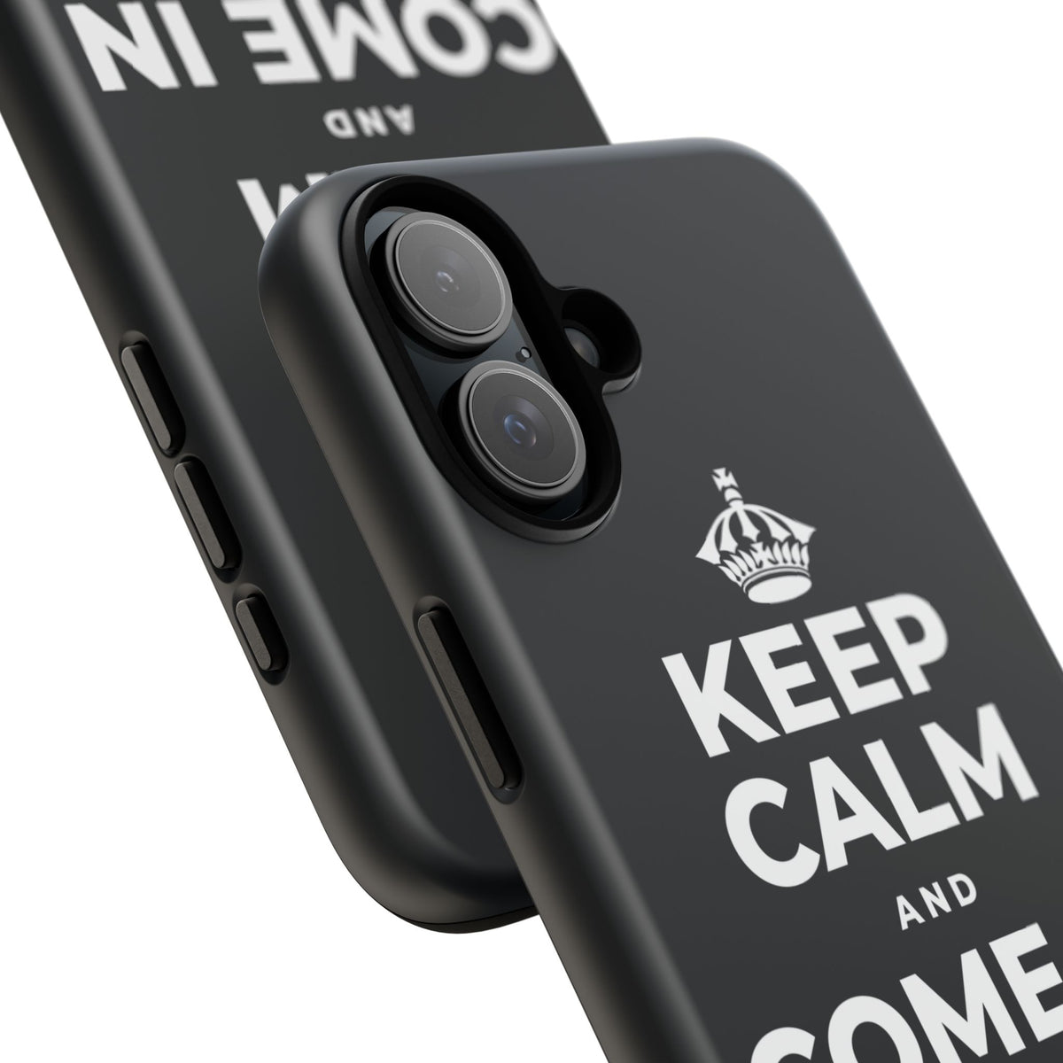 KEEP CALM AND COME IN FROM THE COLD Phone Case (Dark)