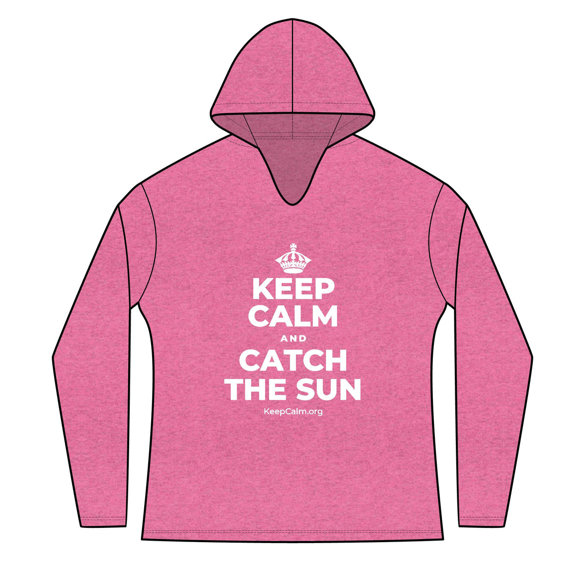 KEEP CALM AND CATCH THE SUN Women's Long Sleeve Hoodie