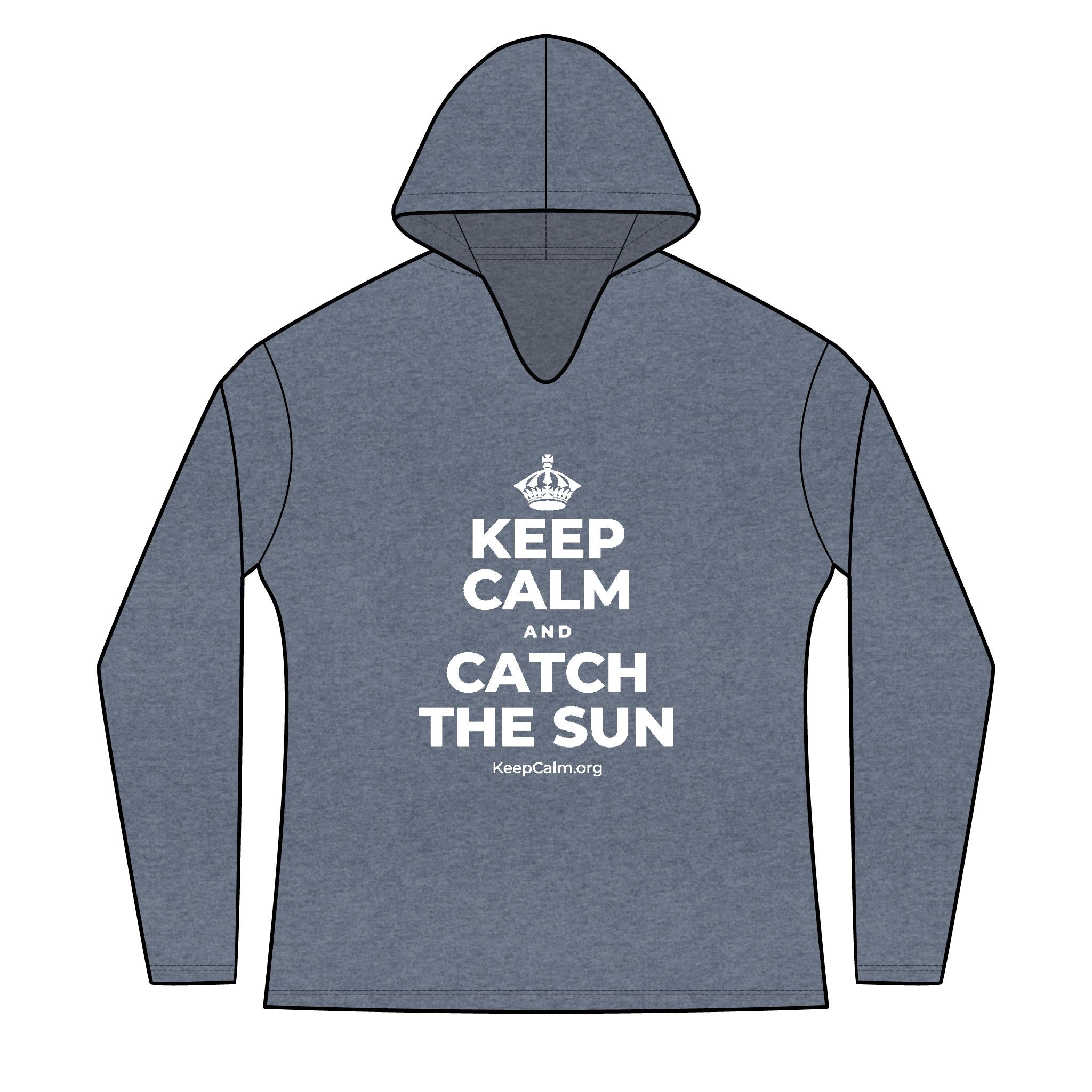 KEEP CALM AND CATCH THE SUN Women's Long Sleeve Hoodie