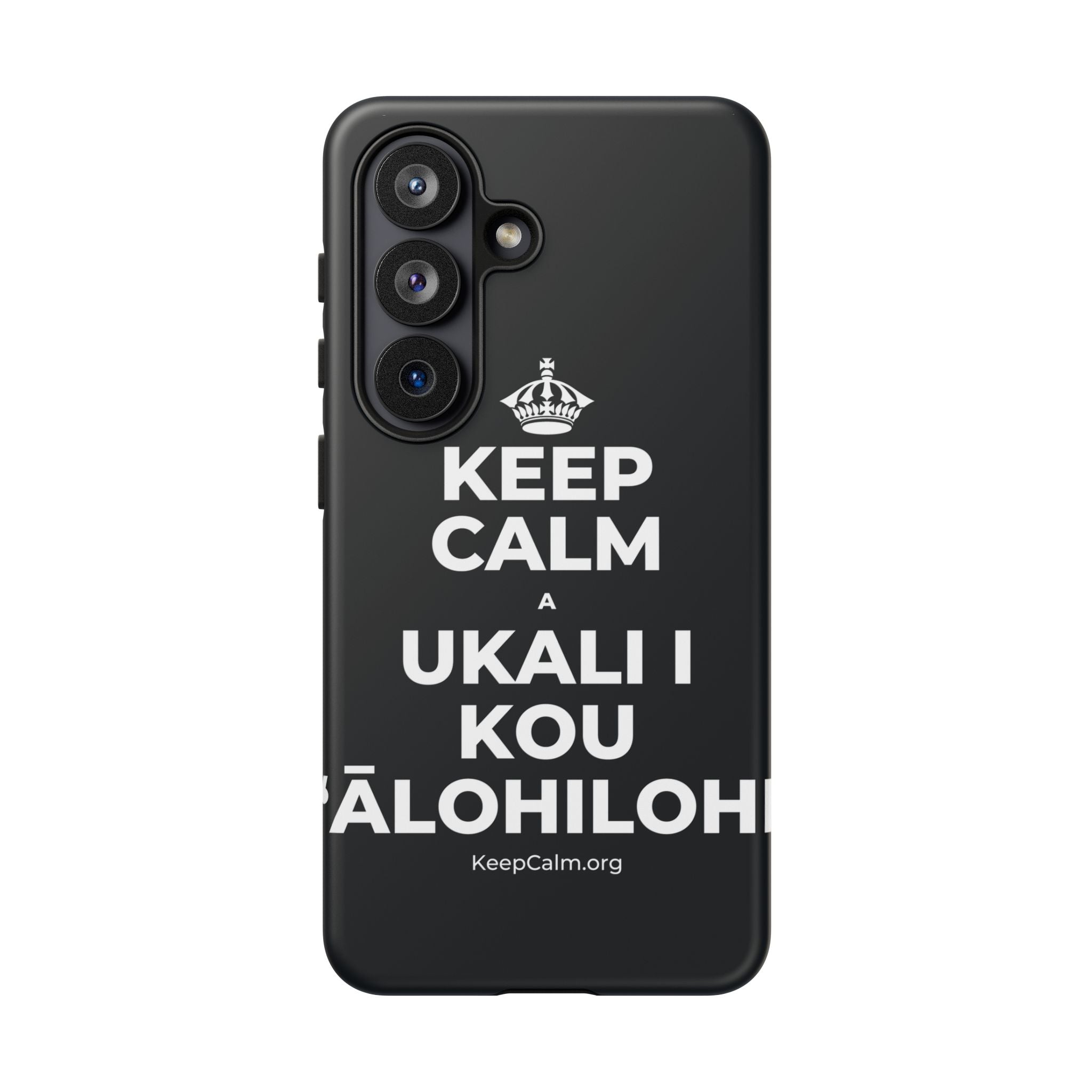 KEEP CALM A UKALI I KOU ʻĀLOHILOHI Phone Case (Dark)
