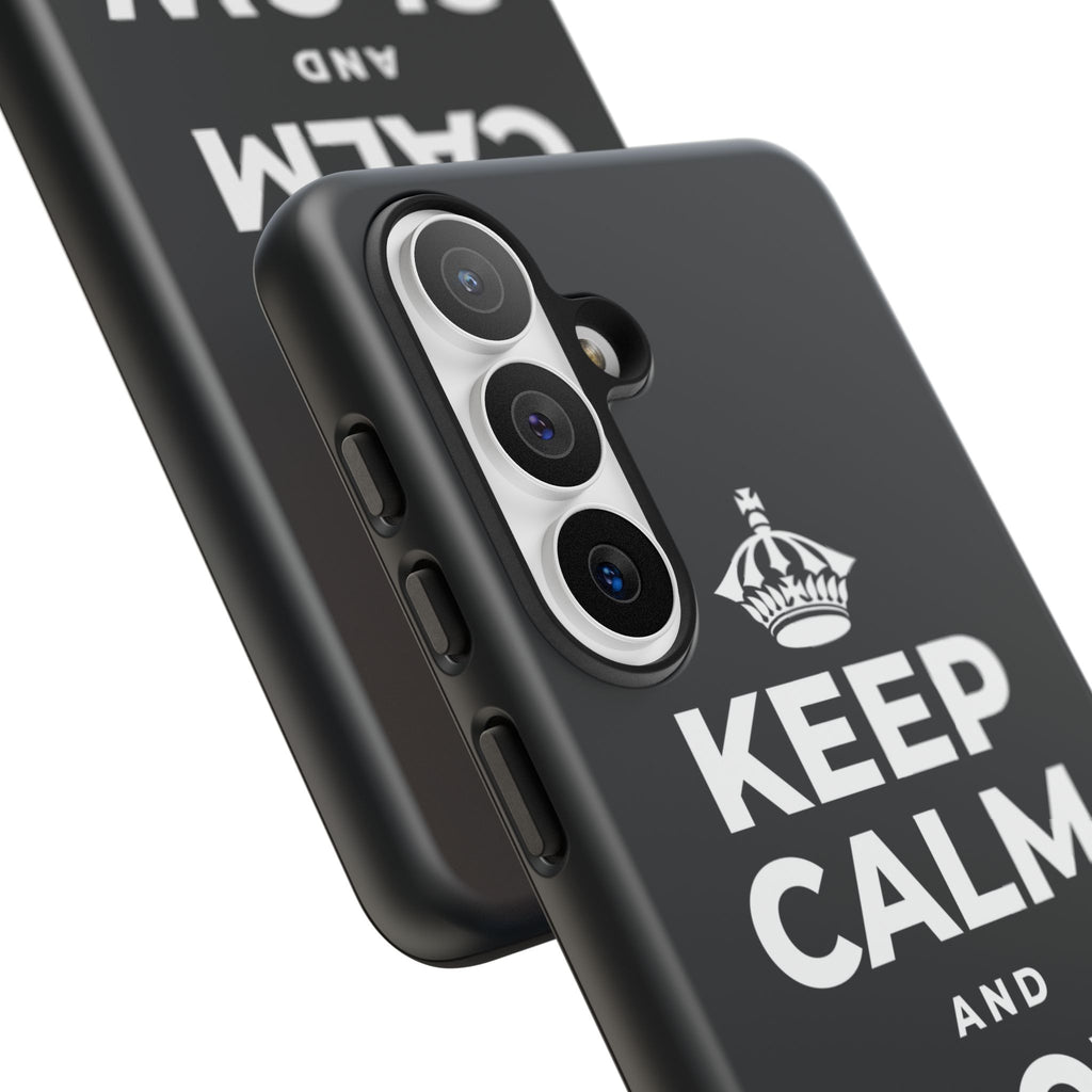 KEEP CALM AND GLOW UP Phone Case (Dark)