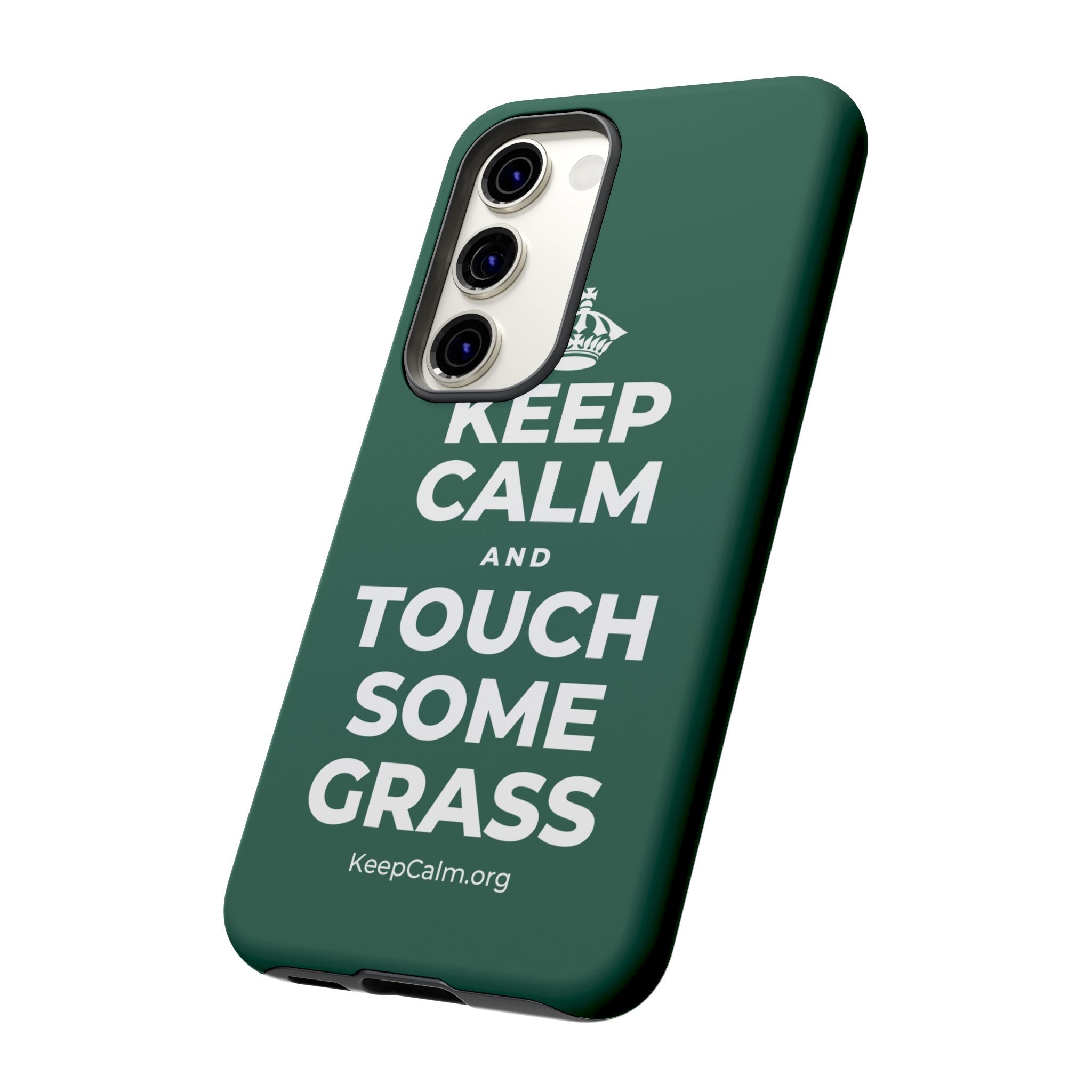 KEEP CALM AND TOUCH SOME GRASS Phone Case