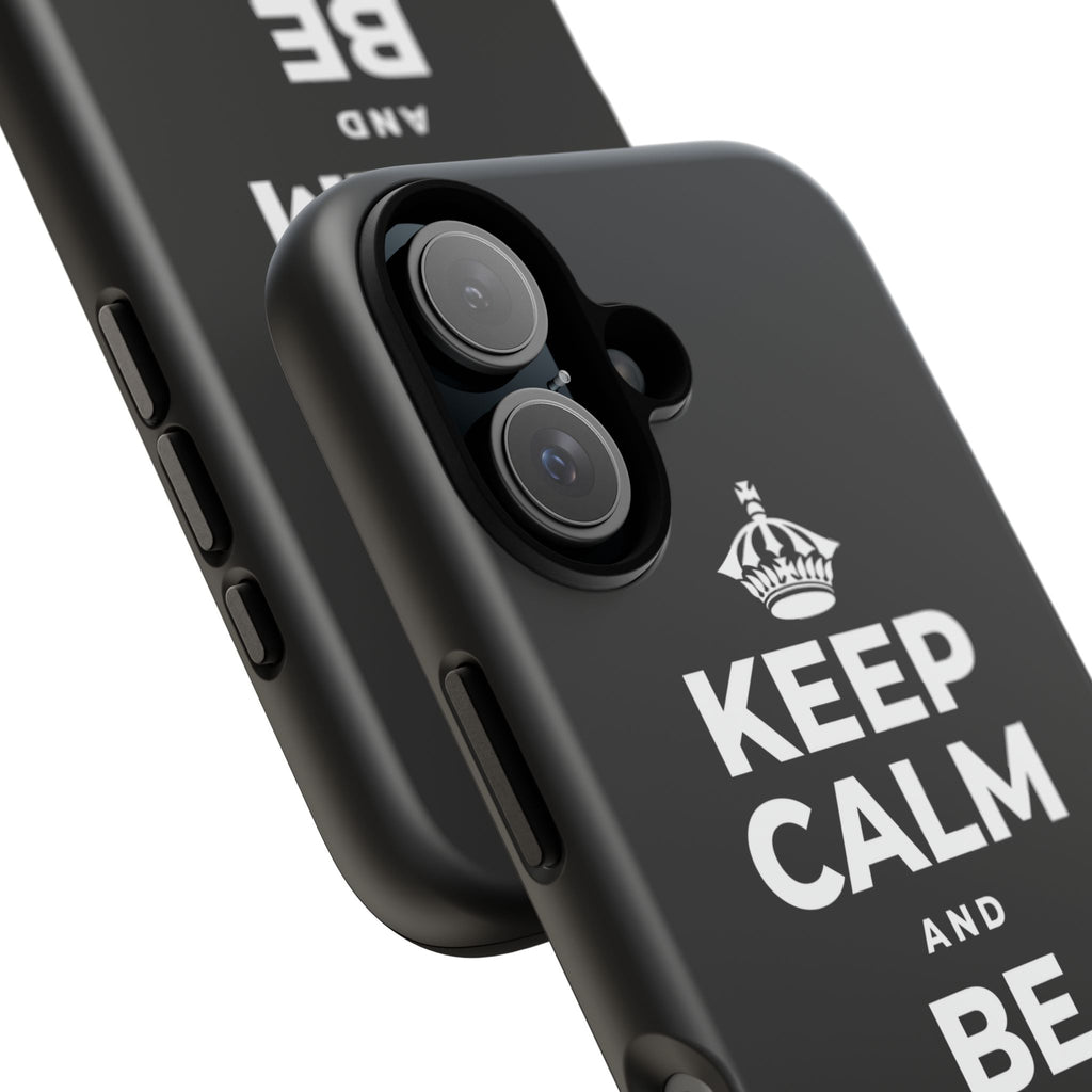 KEEP CALM AND BE STRONG LIKE A 🦕 Phone Case