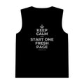 KEEP CALM AND START ONE FRESH PAGE Tank Top