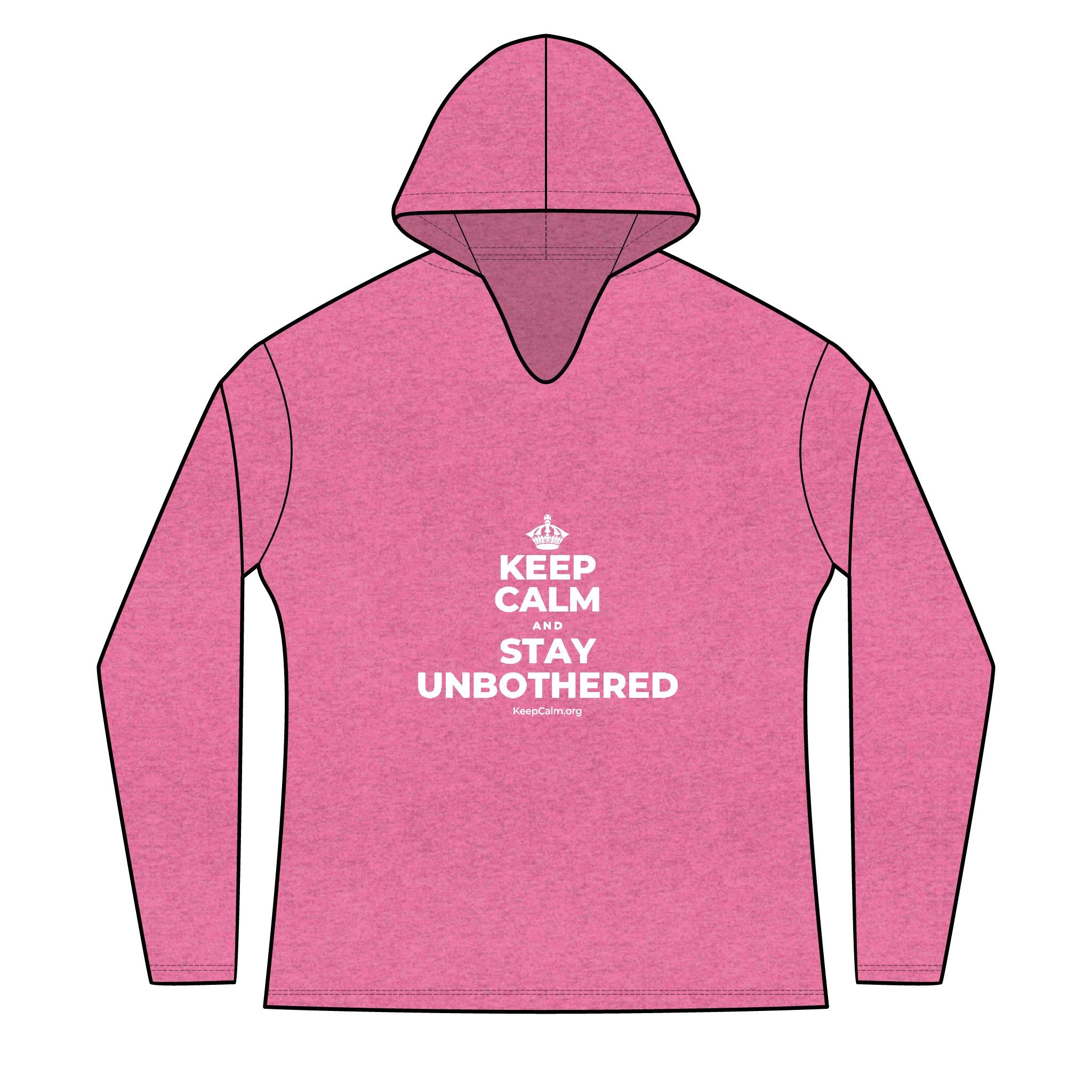KEEP CALM AND STAY UNBOTHERED Women's Long Sleeve Hoodie