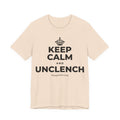 KEEP CALM AND UNCLENCH T-Shirt (Soft Cream–Heather Mauve)