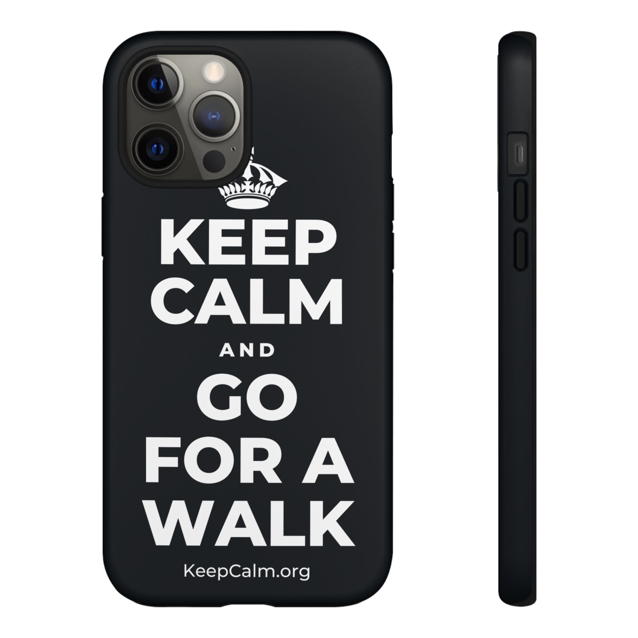 KEEP CALM AND GO FOR A WALK Phone Case (Dark)