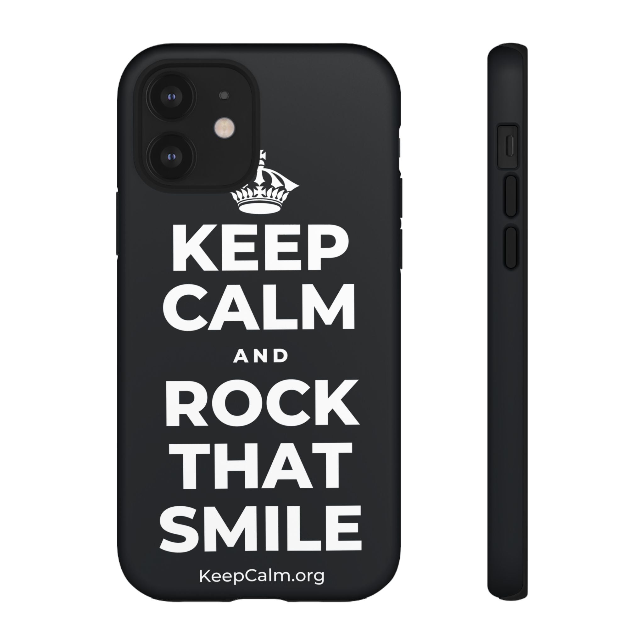 KEEP CALM AND ROCK THAT SMILE Phone Case (Dark)