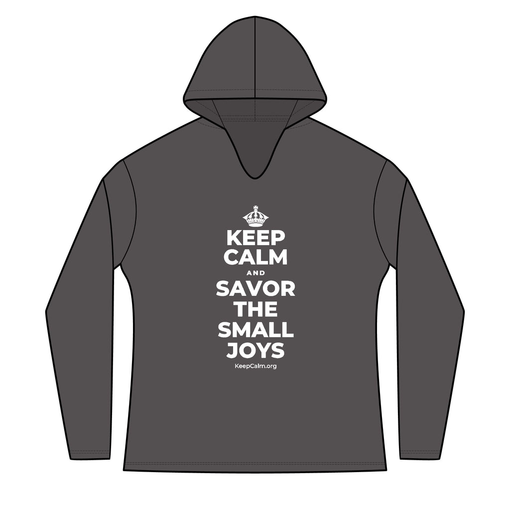 KEEP CALM AND SAVOR THE SMALL JOYS Women's Long Sleeve Hoodie