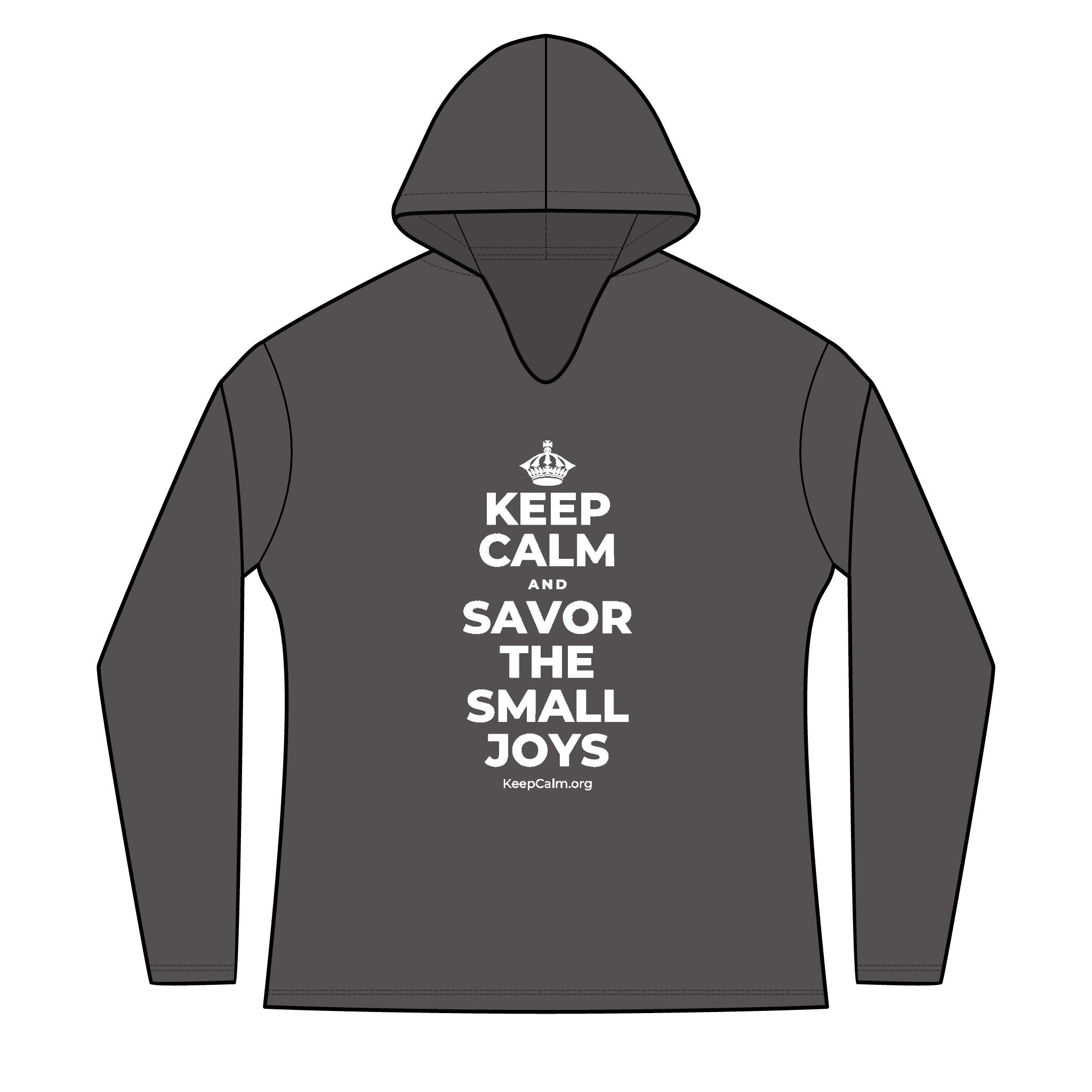 KEEP CALM AND SAVOR THE SMALL JOYS Women's Long Sleeve Hoodie