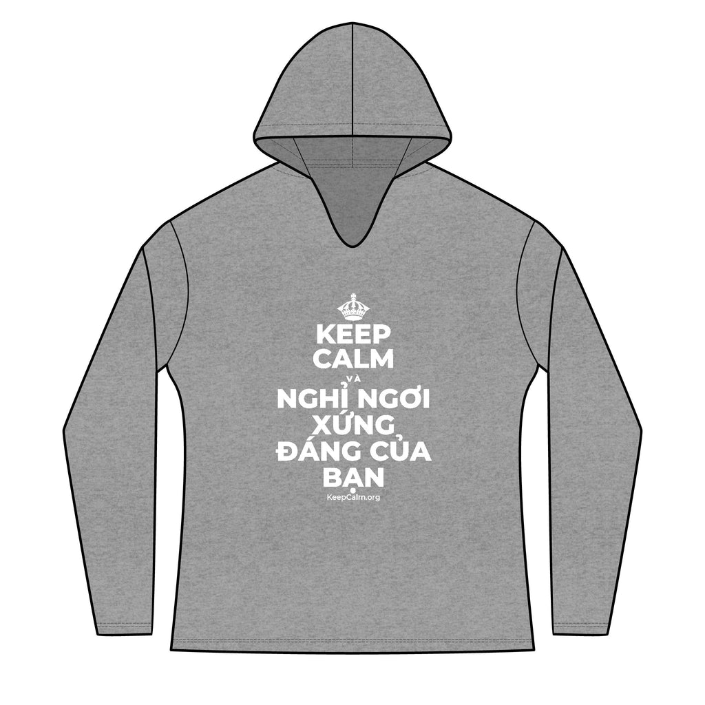 KEEP CALM VÀ NGHỈ NGƠI XỨNG ĐÁNG CỦA BẠN Women's Long Sleeve Hoodie