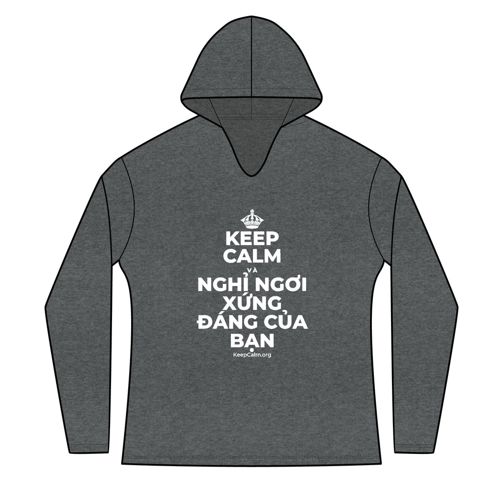 KEEP CALM VÀ NGHỈ NGƠI XỨNG ĐÁNG CỦA BẠN Women's Long Sleeve Hoodie