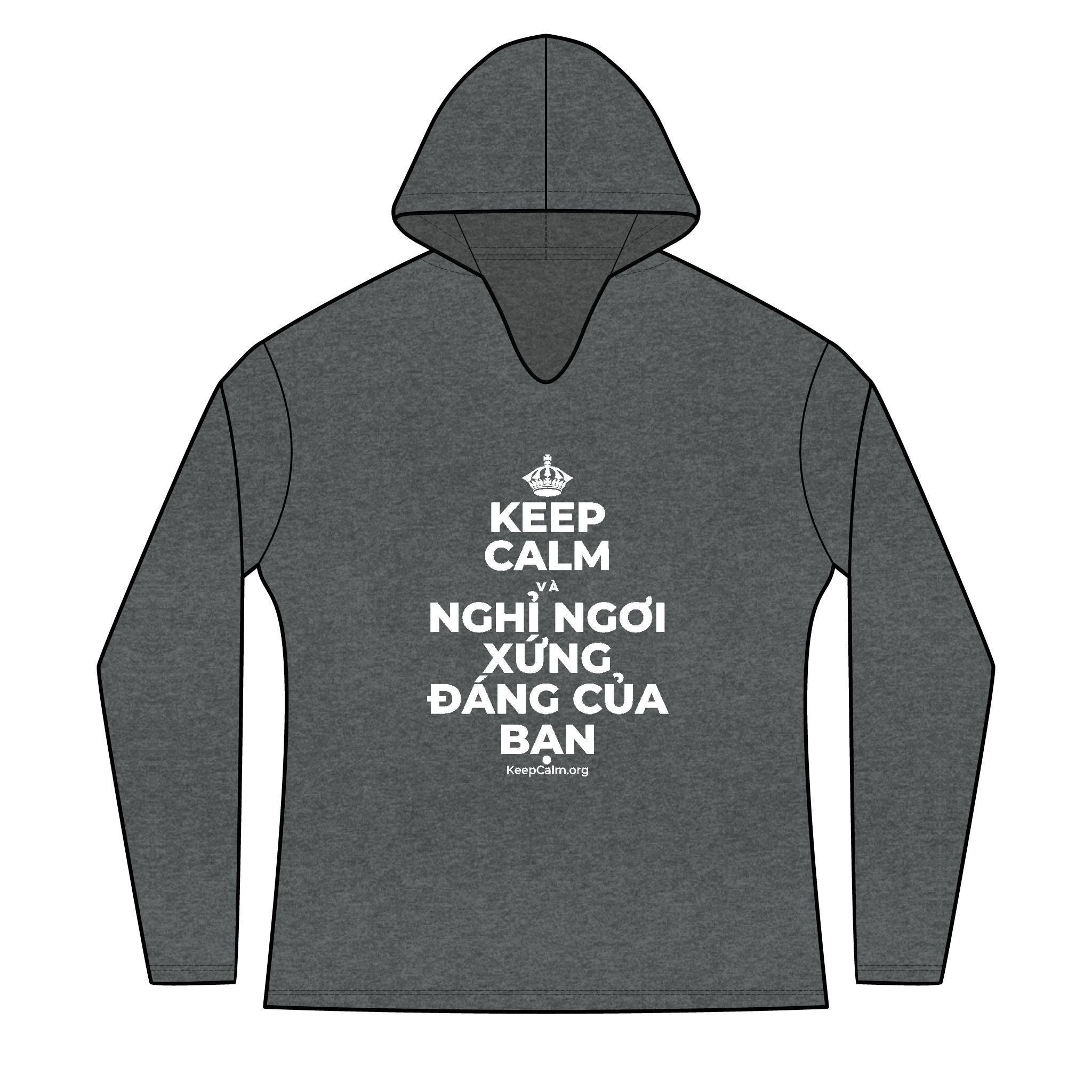 KEEP CALM VÀ NGHỈ NGƠI XỨNG ĐÁNG CỦA BẠN Women's Long Sleeve Hoodie