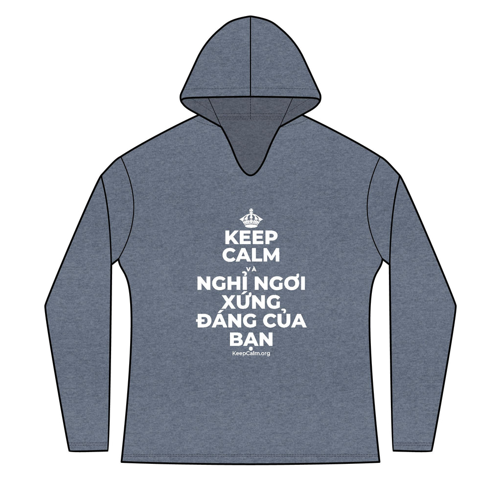 KEEP CALM VÀ NGHỈ NGƠI XỨNG ĐÁNG CỦA BẠN Women's Long Sleeve Hoodie