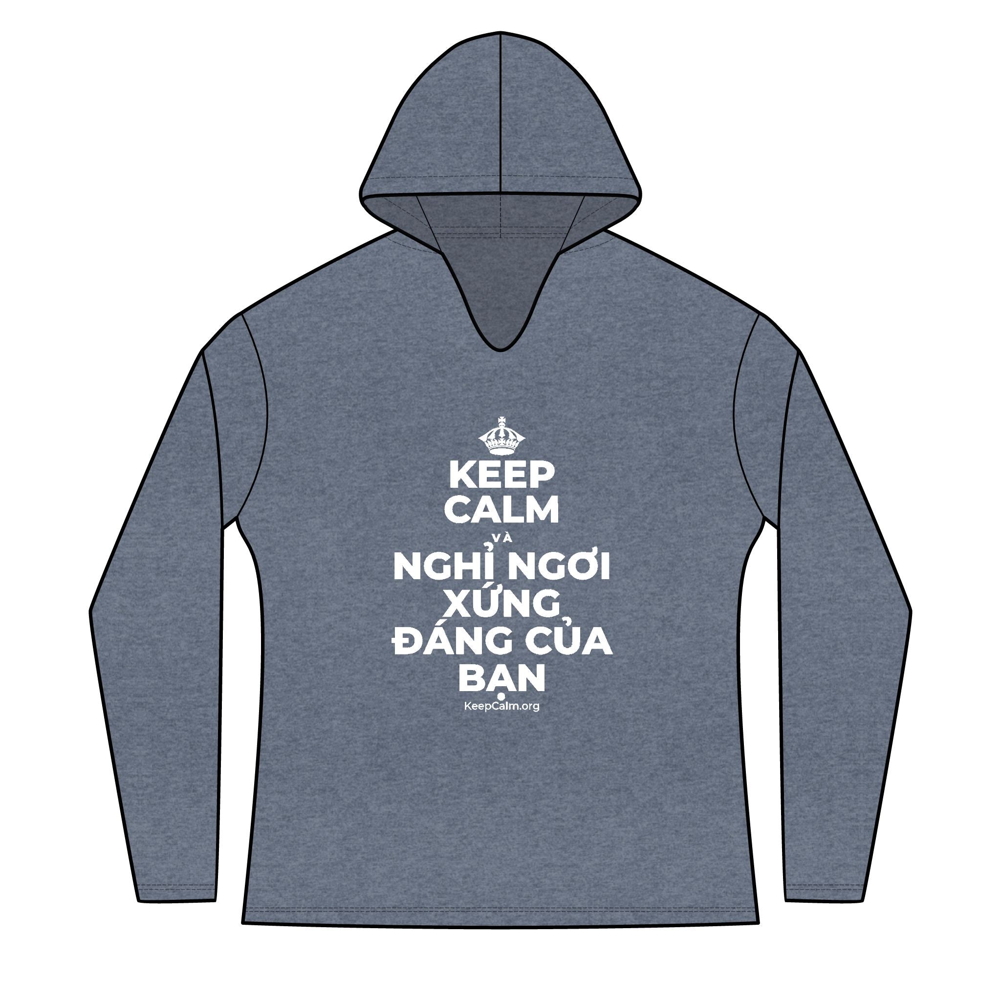 KEEP CALM VÀ NGHỈ NGƠI XỨNG ĐÁNG CỦA BẠN Women's Long Sleeve Hoodie