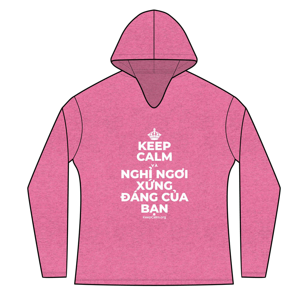 KEEP CALM VÀ NGHỈ NGƠI XỨNG ĐÁNG CỦA BẠN Women's Long Sleeve Hoodie