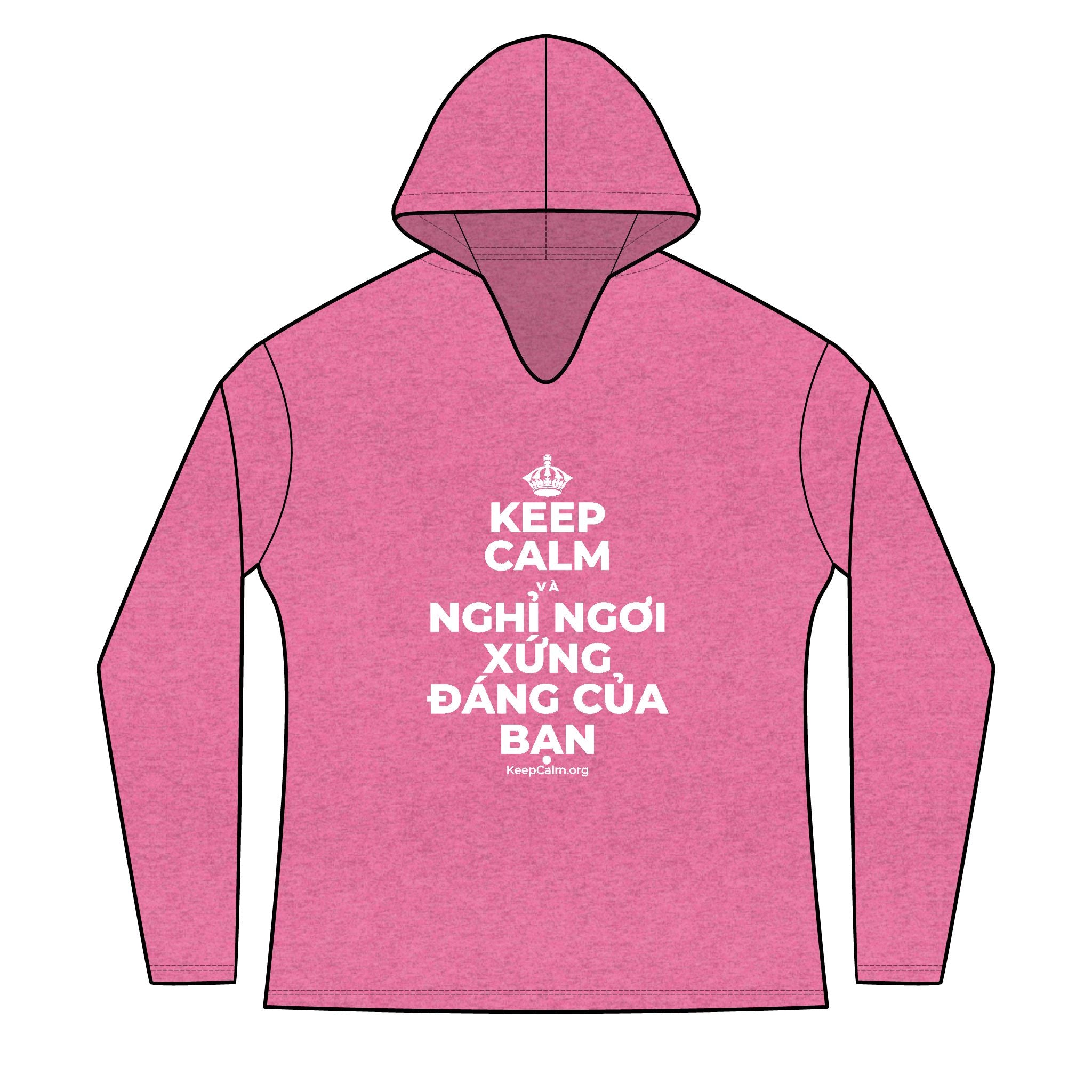 KEEP CALM VÀ NGHỈ NGƠI XỨNG ĐÁNG CỦA BẠN Women's Long Sleeve Hoodie