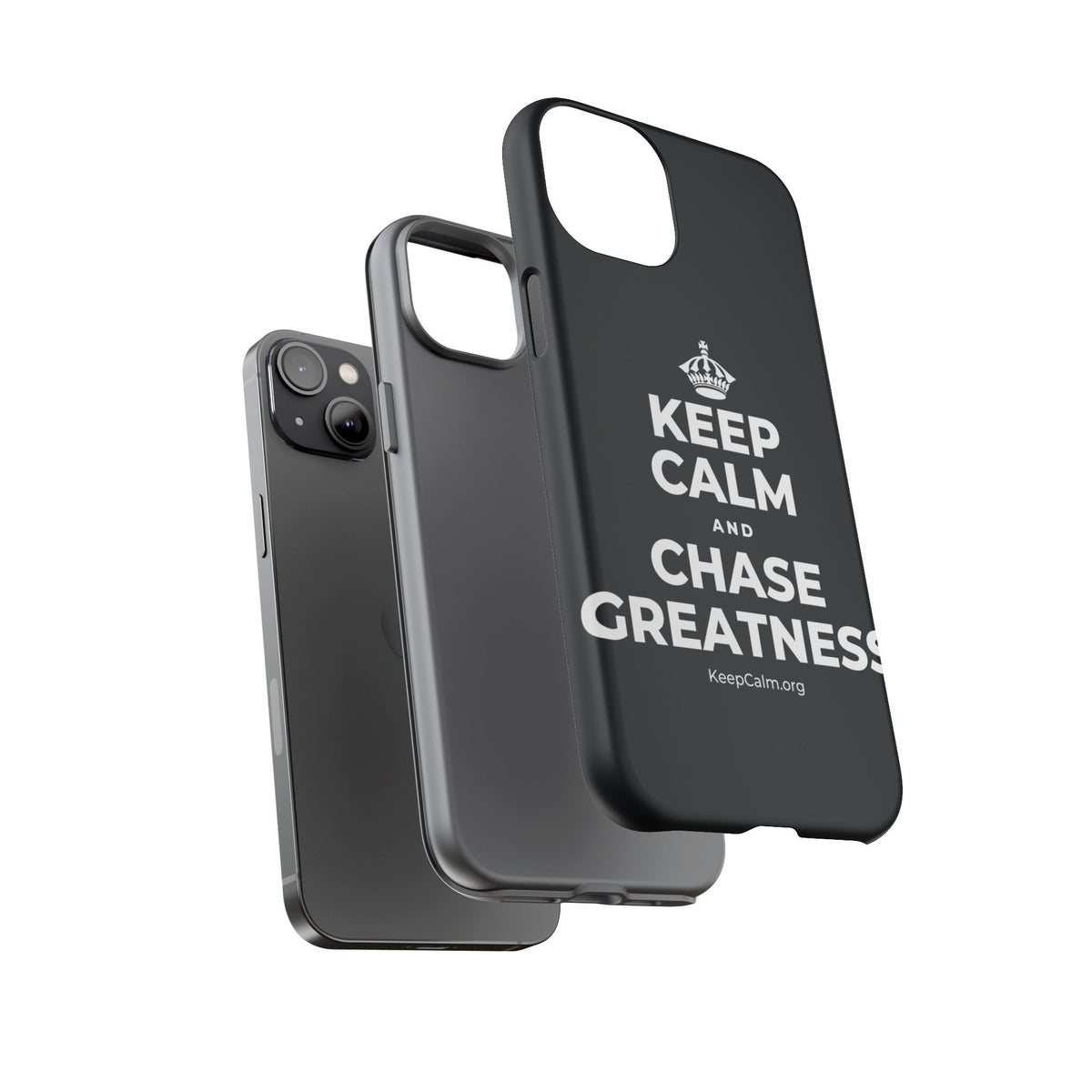 KEEP CALM AND CHASE GREATNESS Phone Case (Dark)