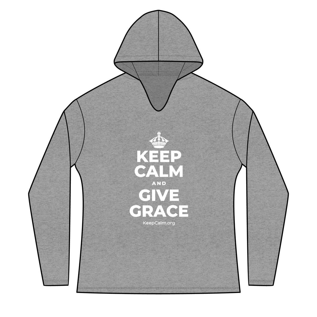 KEEP CALM AND GIVE GRACE Women's Long Sleeve Hoodie
