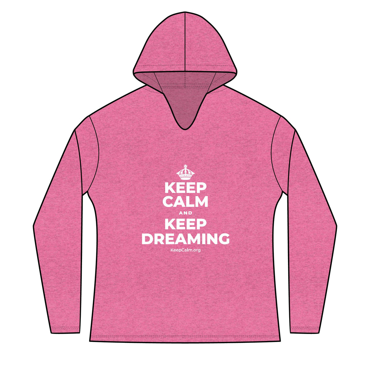 KEEP CALM AND KEEP DREAMING Women's Long Sleeve Hoodie