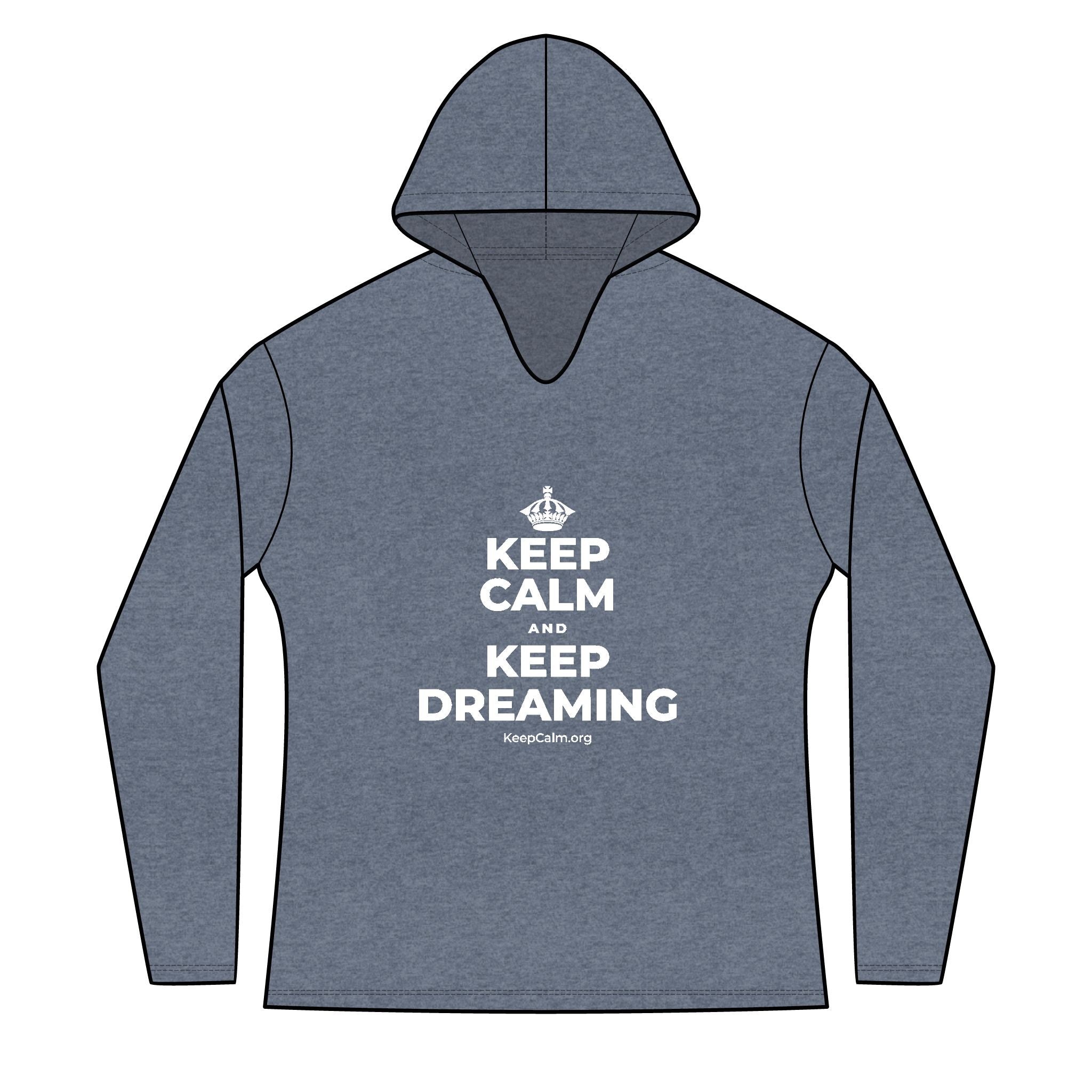 KEEP CALM AND KEEP DREAMING Women's Long Sleeve Hoodie
