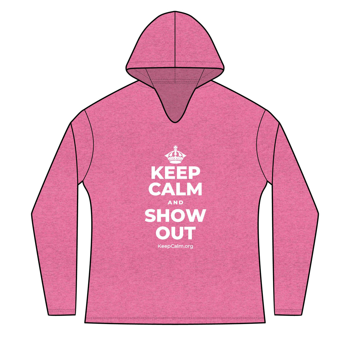KEEP CALM AND SHOW OUT Women's Long Sleeve Hoodie