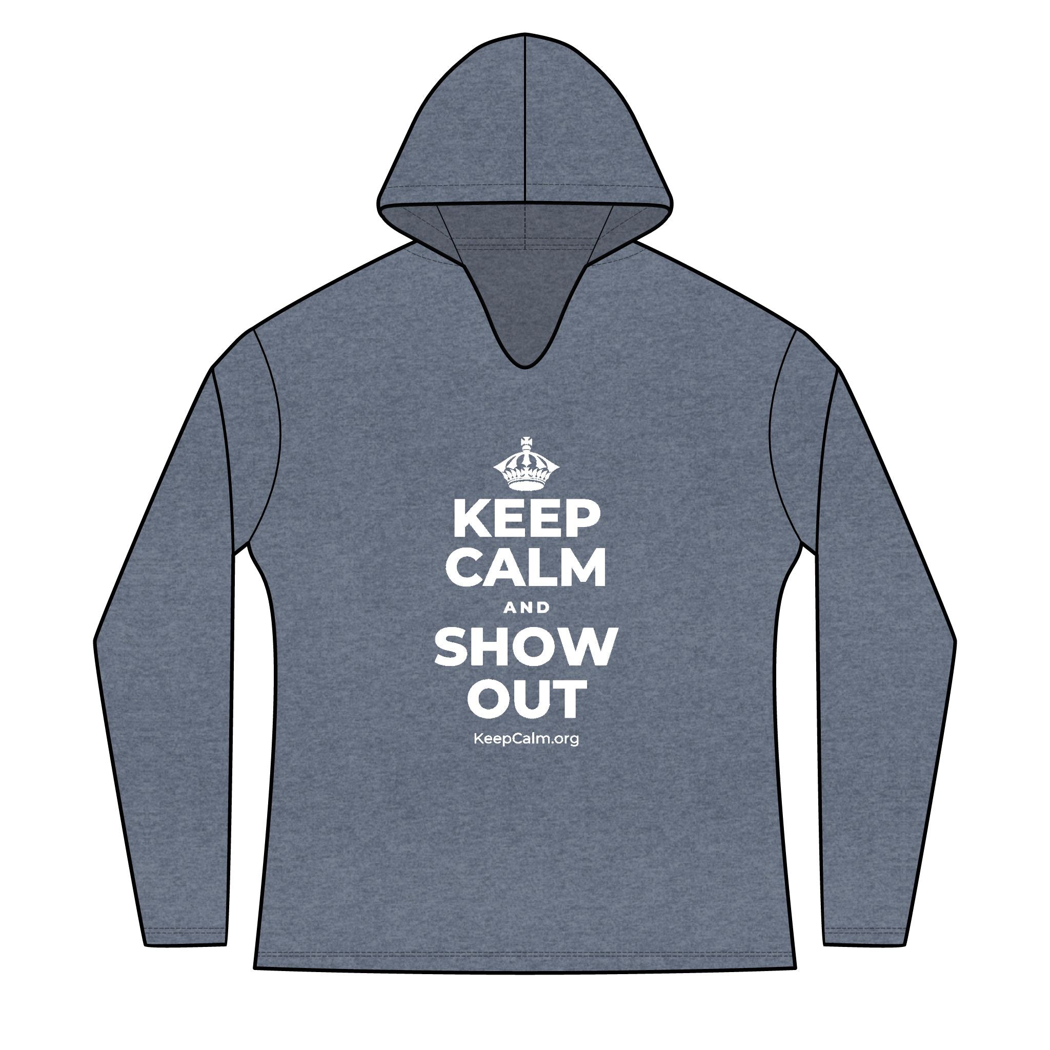 KEEP CALM AND SHOW OUT Women's Long Sleeve Hoodie