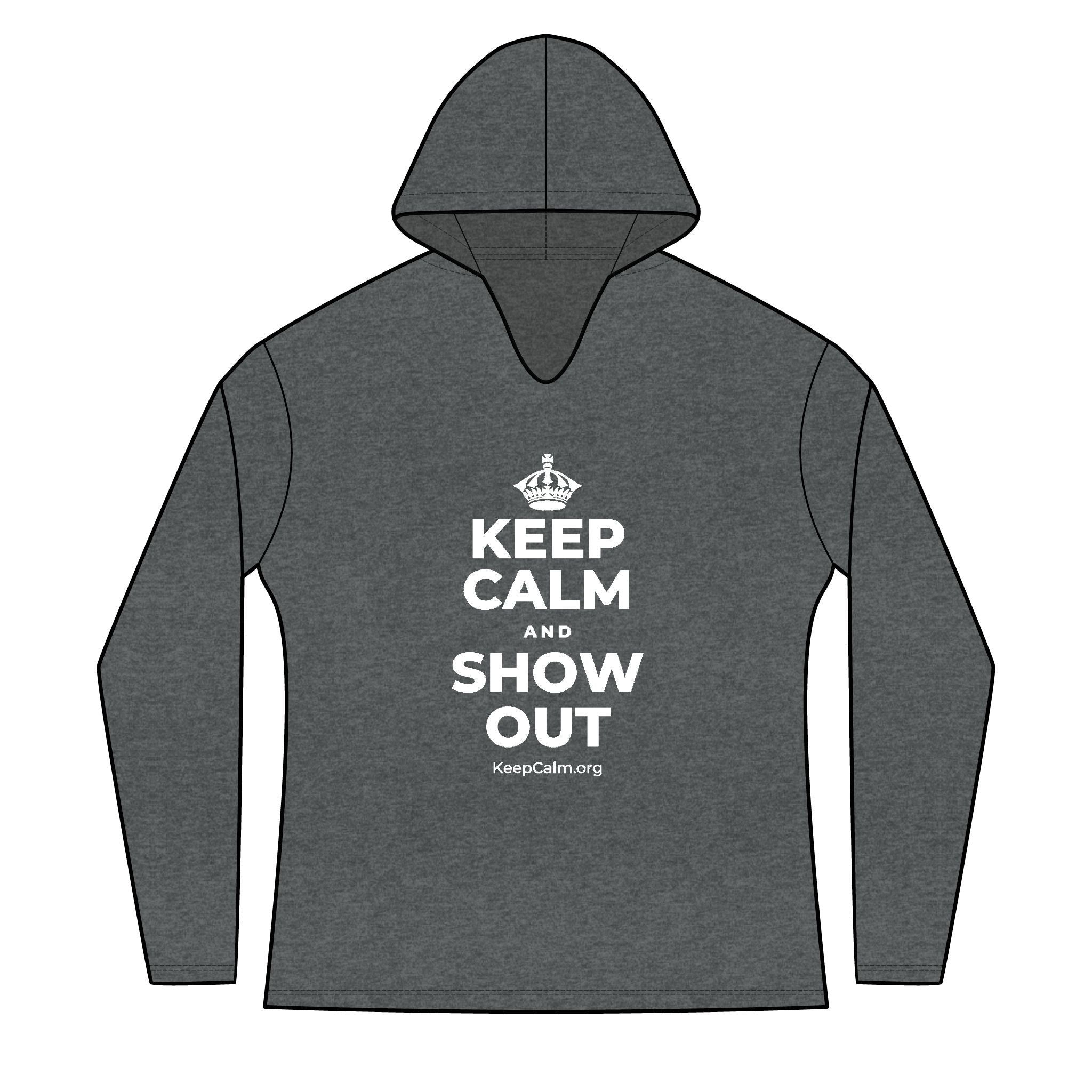 KEEP CALM AND SHOW OUT Women's Long Sleeve Hoodie