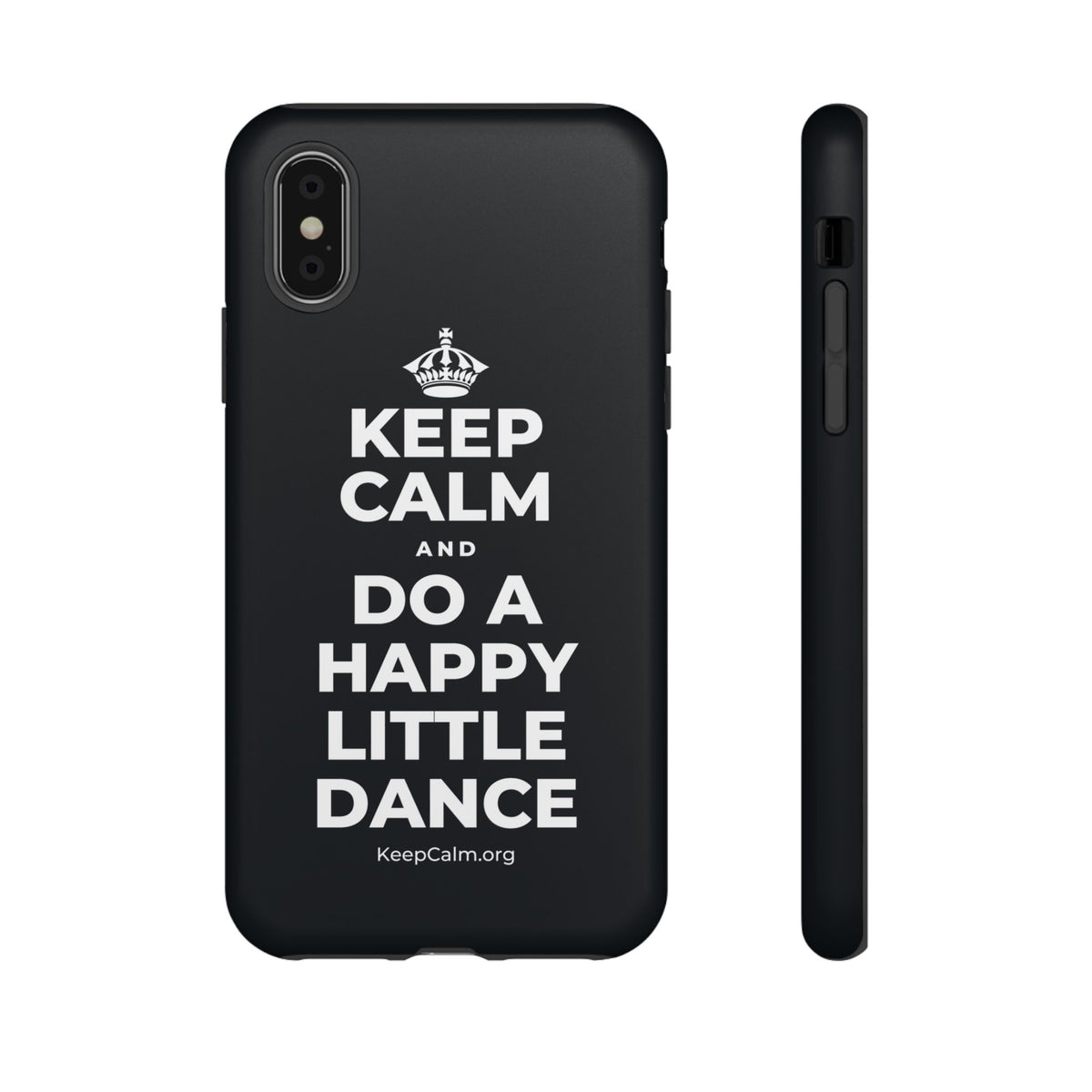 KEEP CALM AND DO A HAPPY LITTLE DANCE Phone Case (Dark)