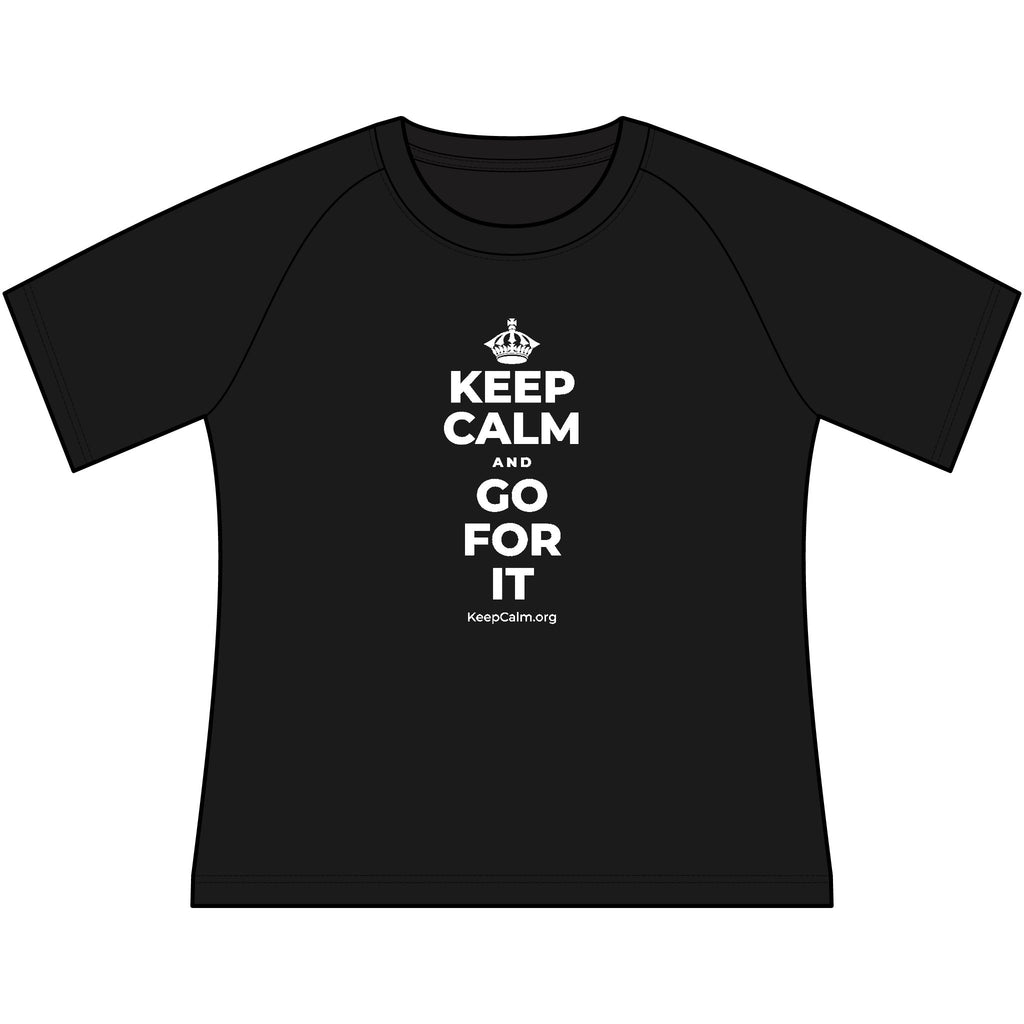 KEEP CALM AND GO FOR IT Women's Raglan Tee