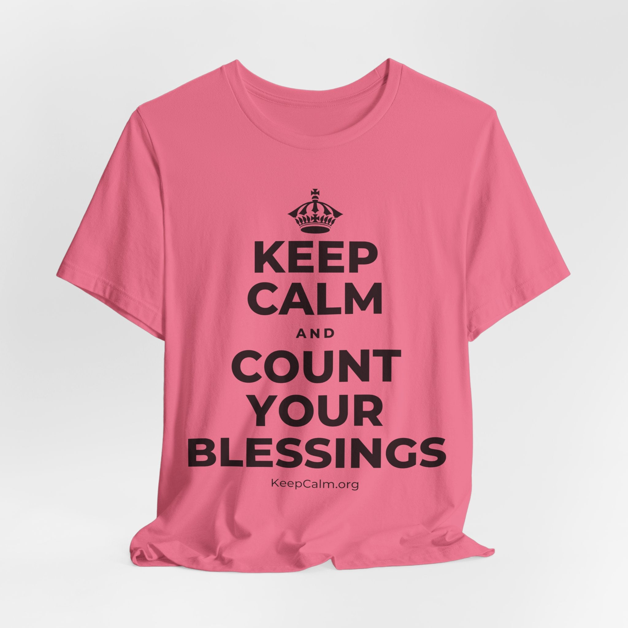 KEEP CALM AND COUNT YOUR BLESSINGS T-Shirt (Military Green–Autumn)