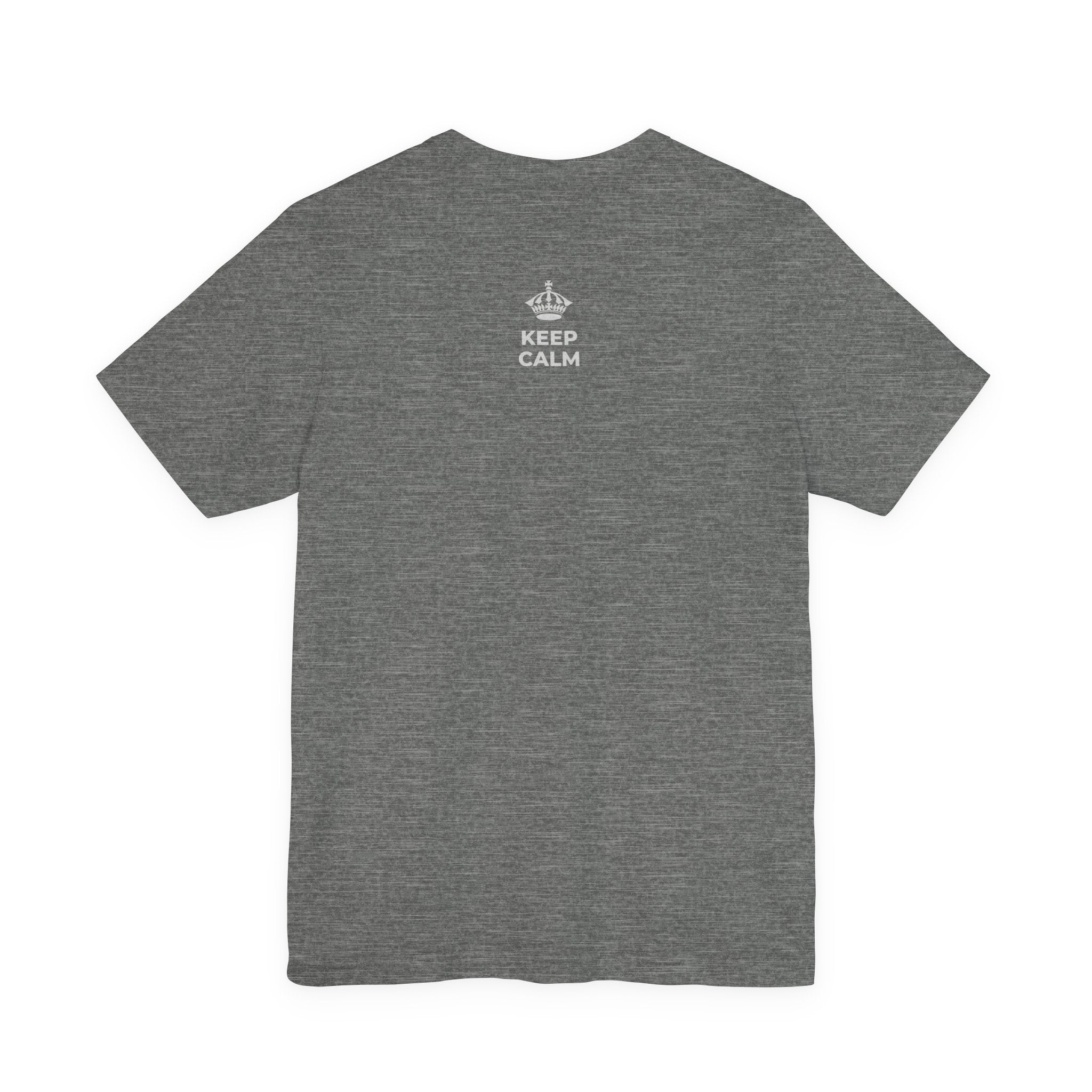 KEEP CALM A ALOHA IĀ ʻOE IHO, A LAILA I KEKAHI T-Shirt (Baby Blue–Silver)