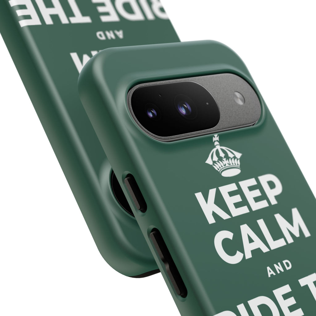 KEEP CALM AND RIDE THE GOOD WAVE Phone Case