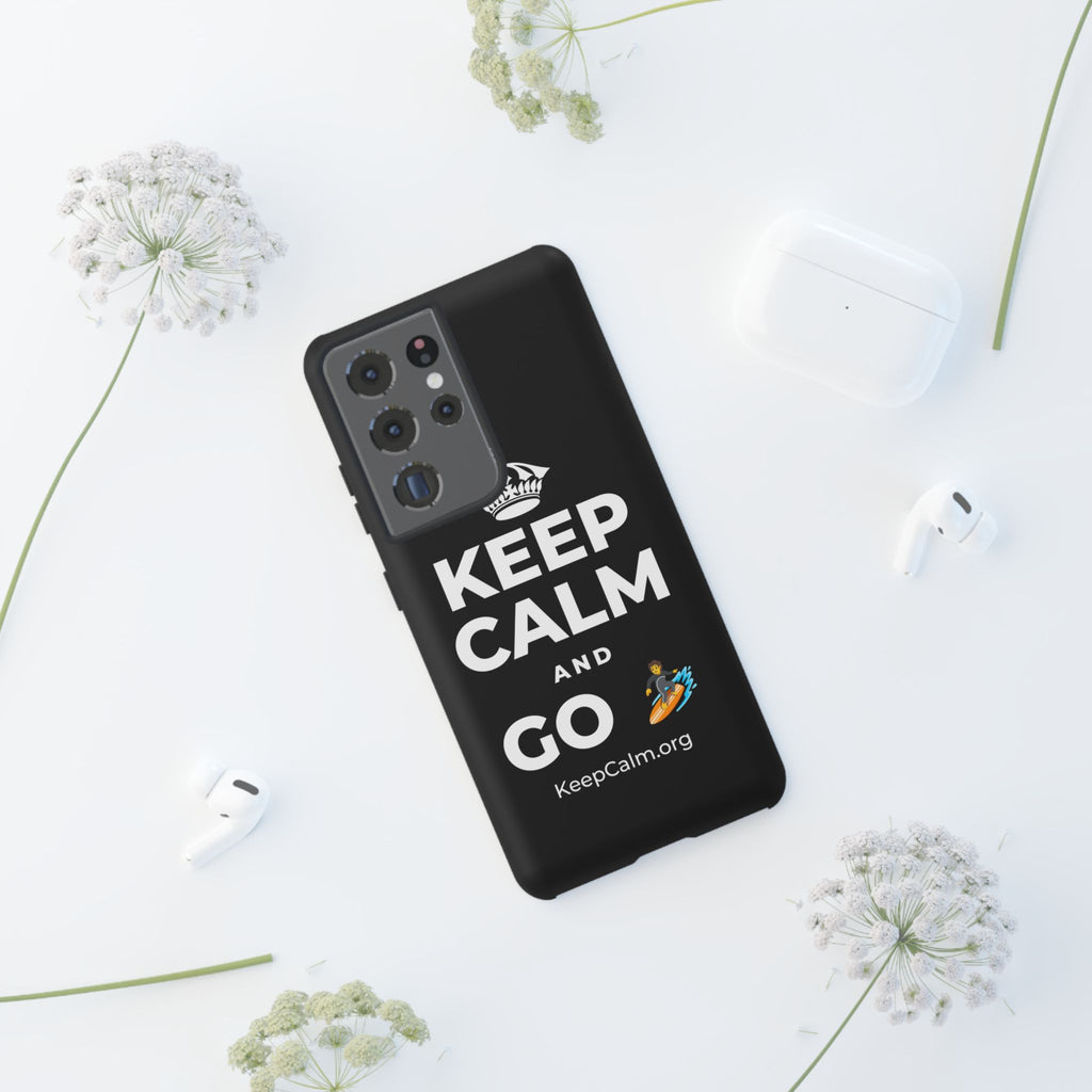 KEEP CALM AND GO 🏄 Phone Case