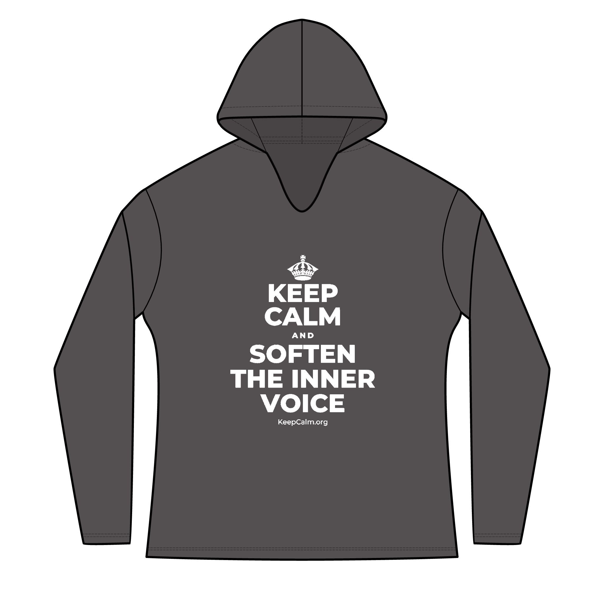KEEP CALM AND SOFTEN THE INNER VOICE Women's Long Sleeve Hoodie
