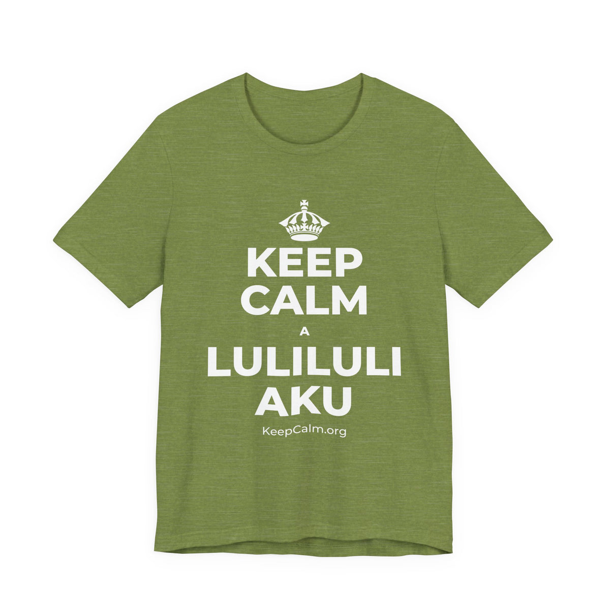 KEEP CALM A LULILULI AKU T-Shirt (Baby Blue–Silver)