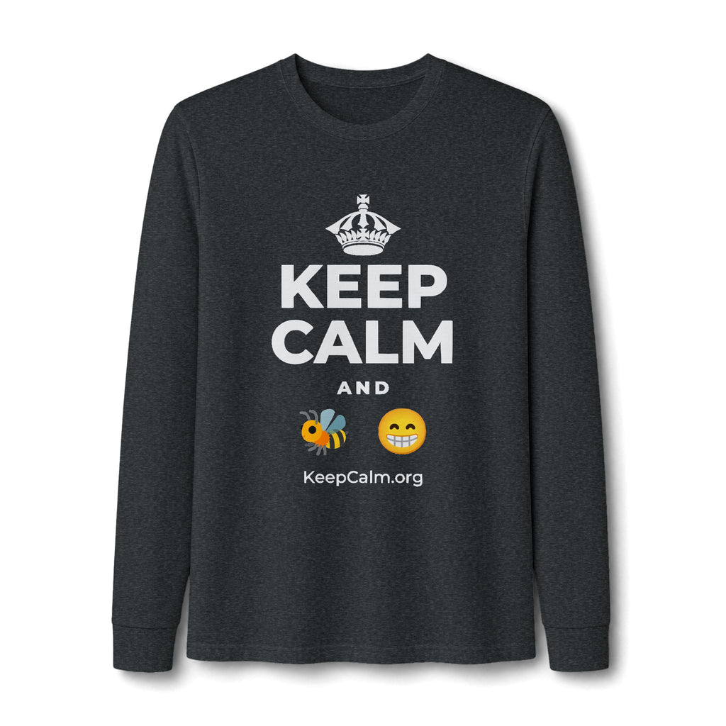 KEEP CALM AND BEE HAPPY Long Sleeve Tee